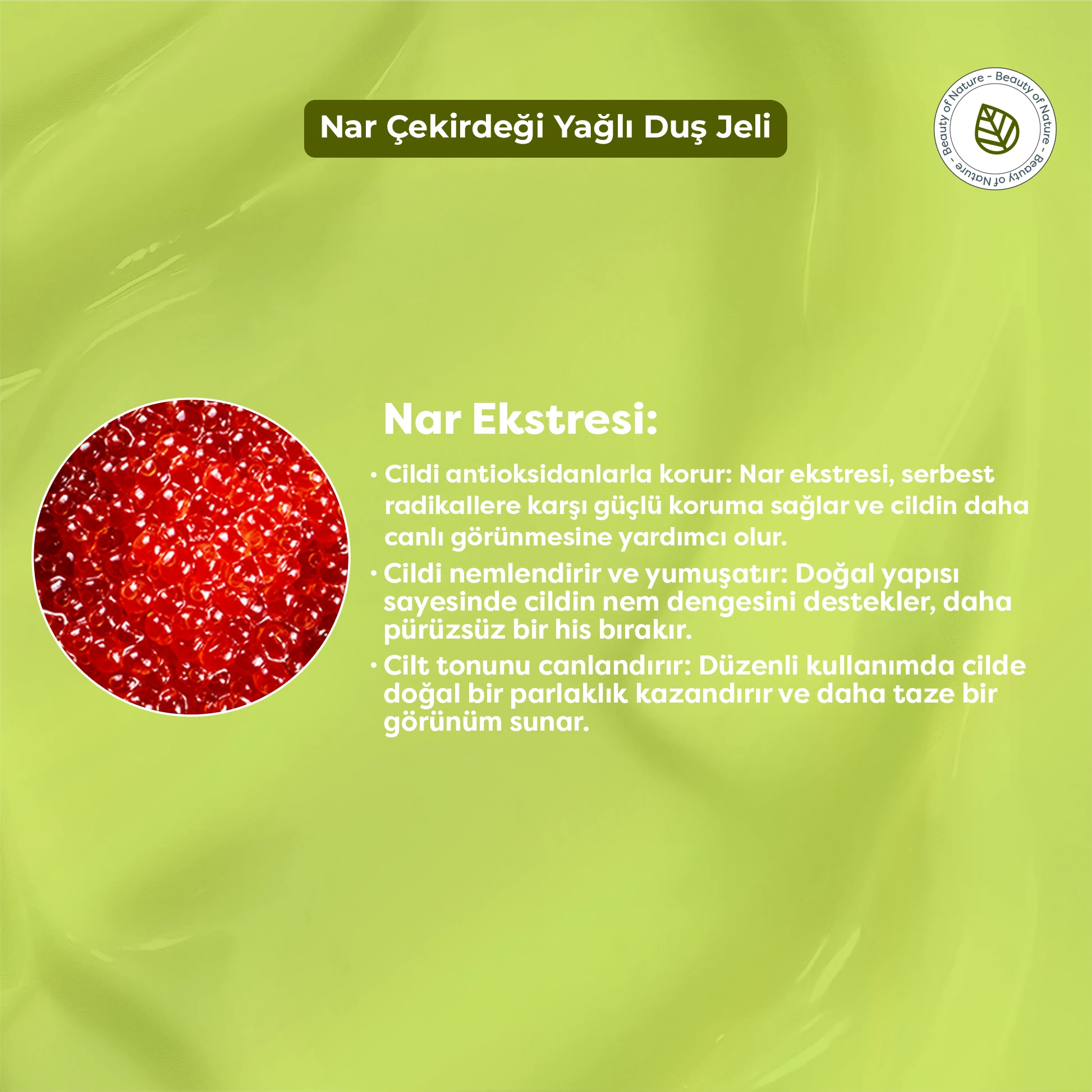Nar Çekirdeği Yağlı Duş Jeli - Pomegranate Seed Oil