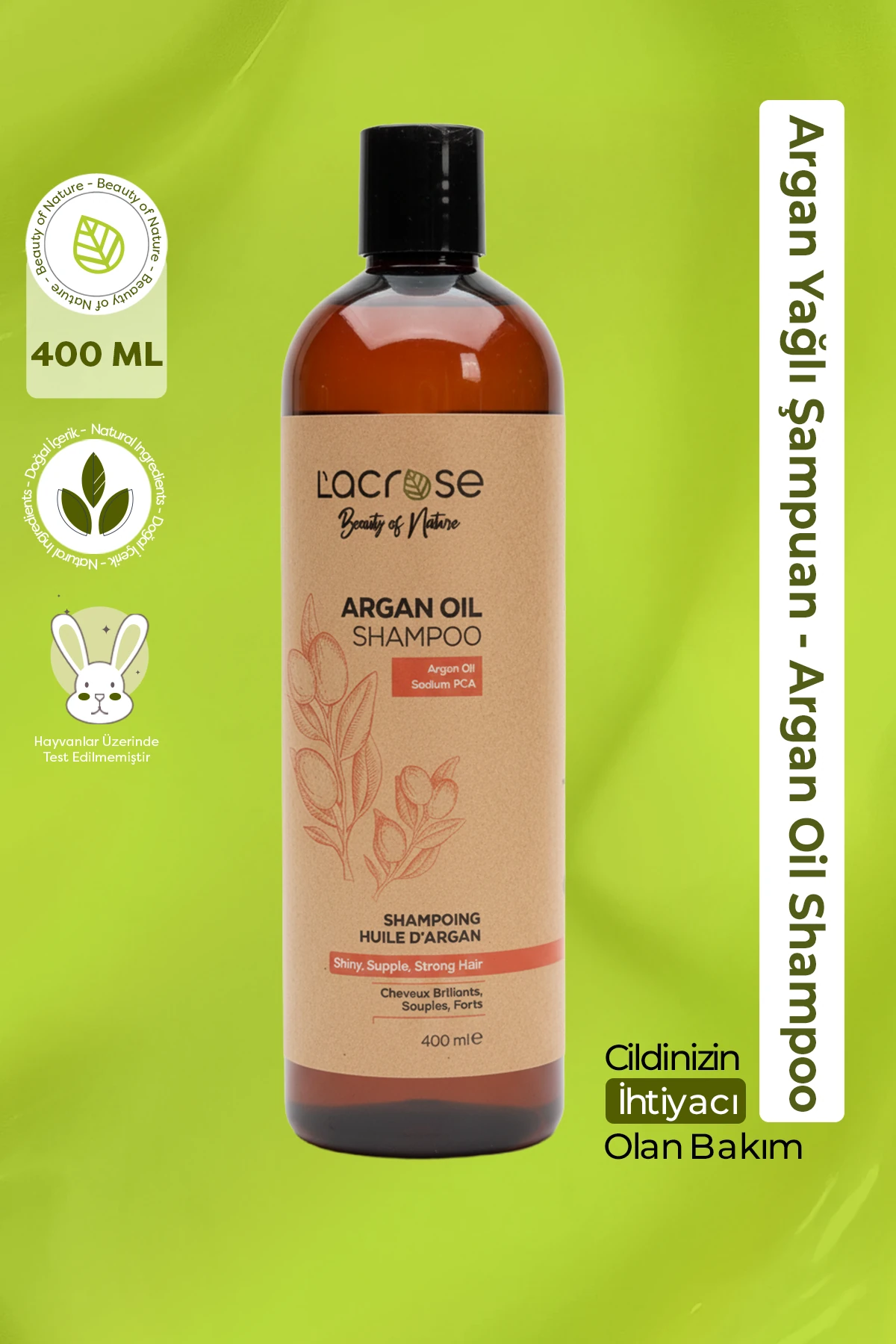 Argan Yağlı Şampuan - Argan Oil Shampoo - 400 ML