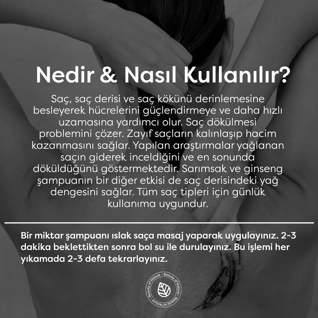 Sarımsak Özlü Şampuan - Garlic Ginseng Shampoo