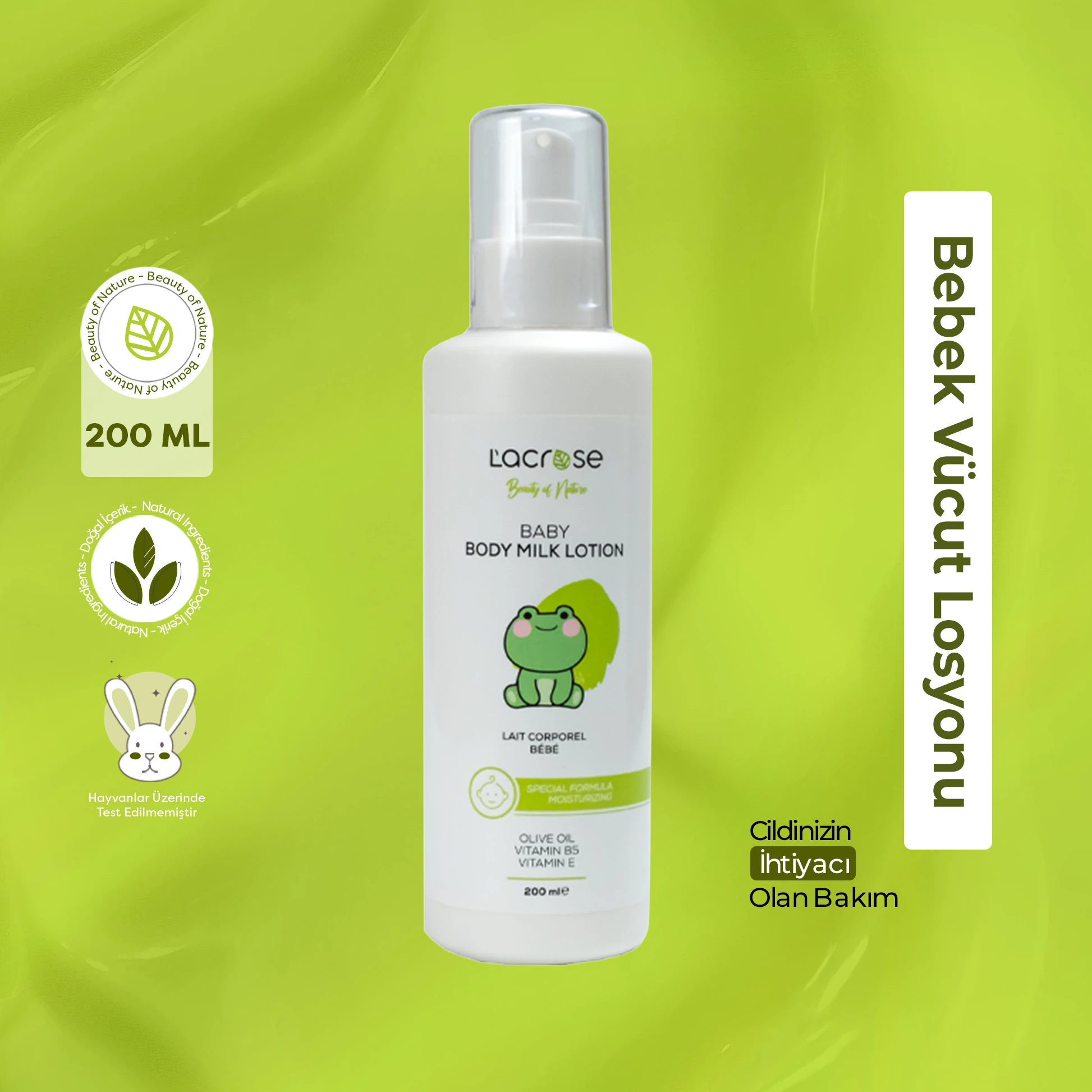 Bebek Vücut Losyonu - Baby Body Milk - 200 ML