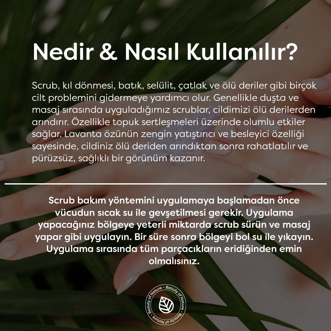 Lavanta Özlü Scrub - Lavender Scrub - 250 ML