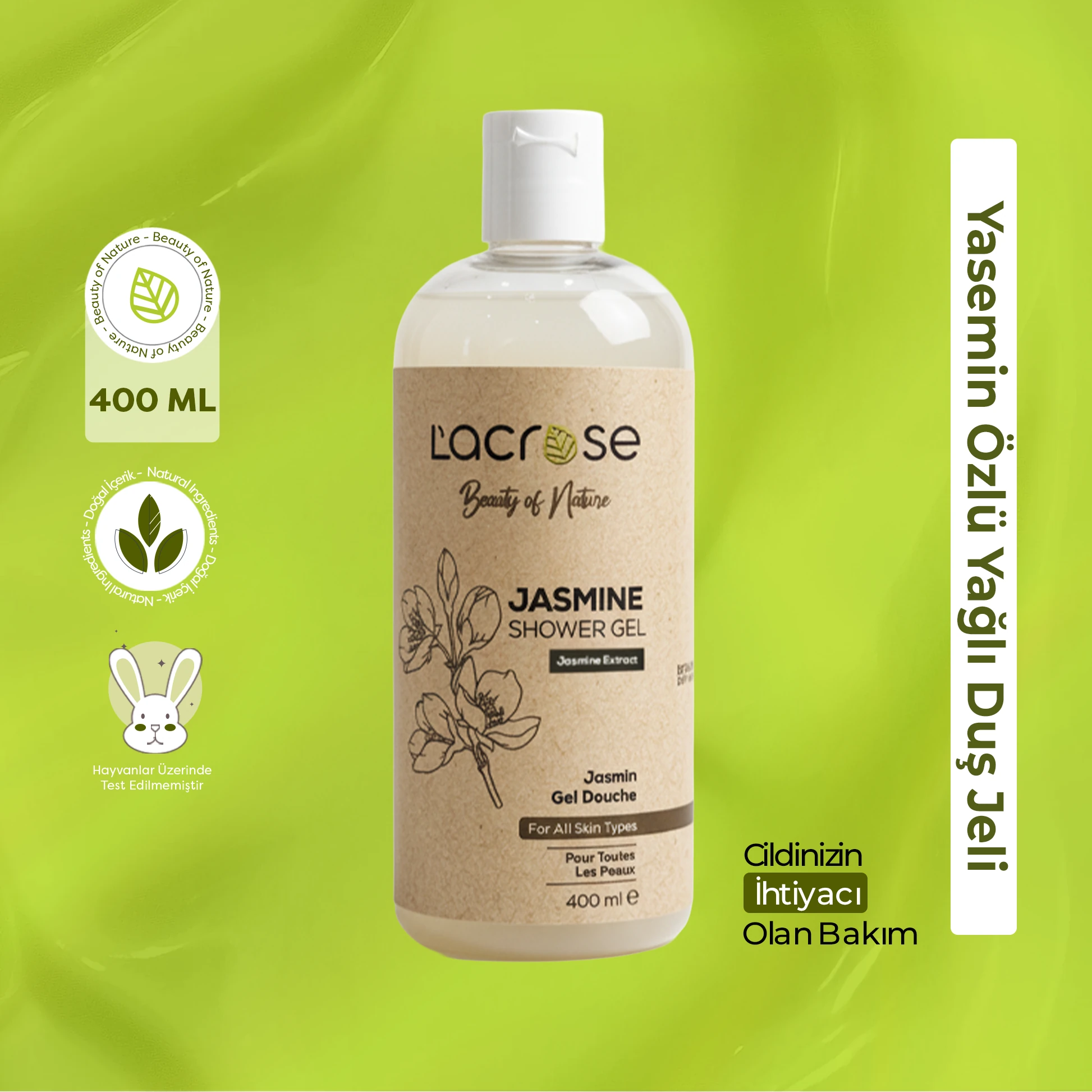 Yasemin Özlü Duş Jeli - Jasmine Shower Gel