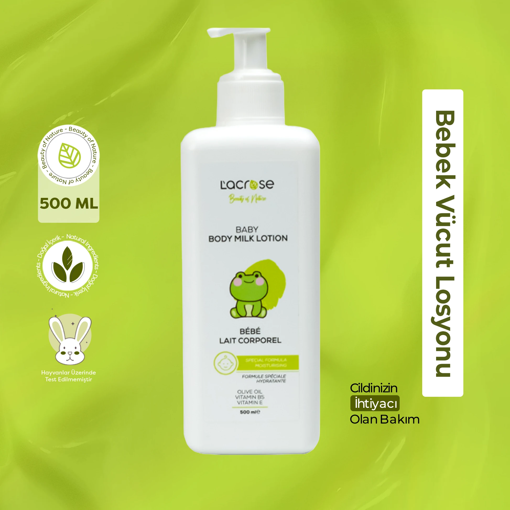 Bebek Vücut Losyonu - Baby Body Milk - 500 ML