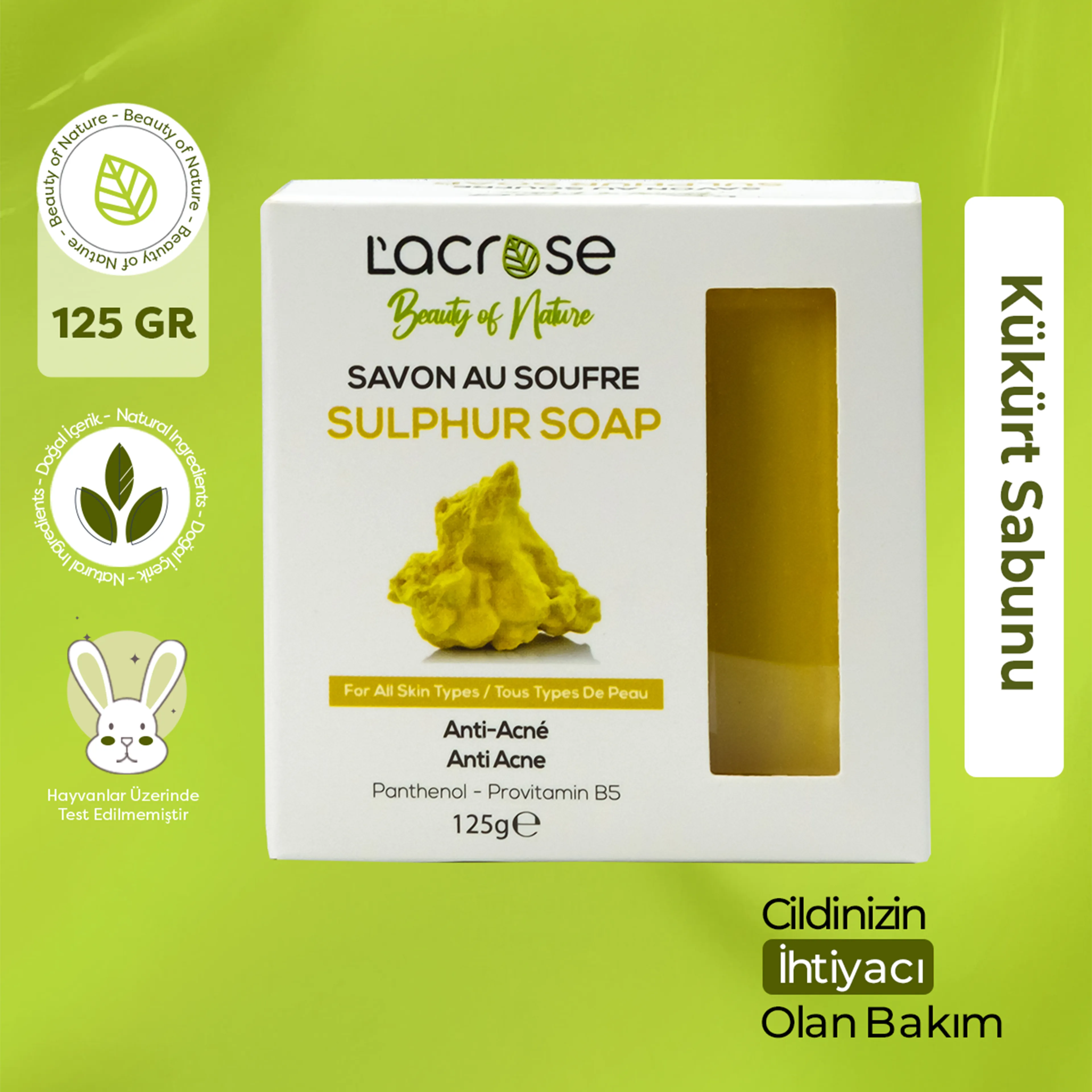 Kükürt Sabunu - Sulphur Soap - 125 gr