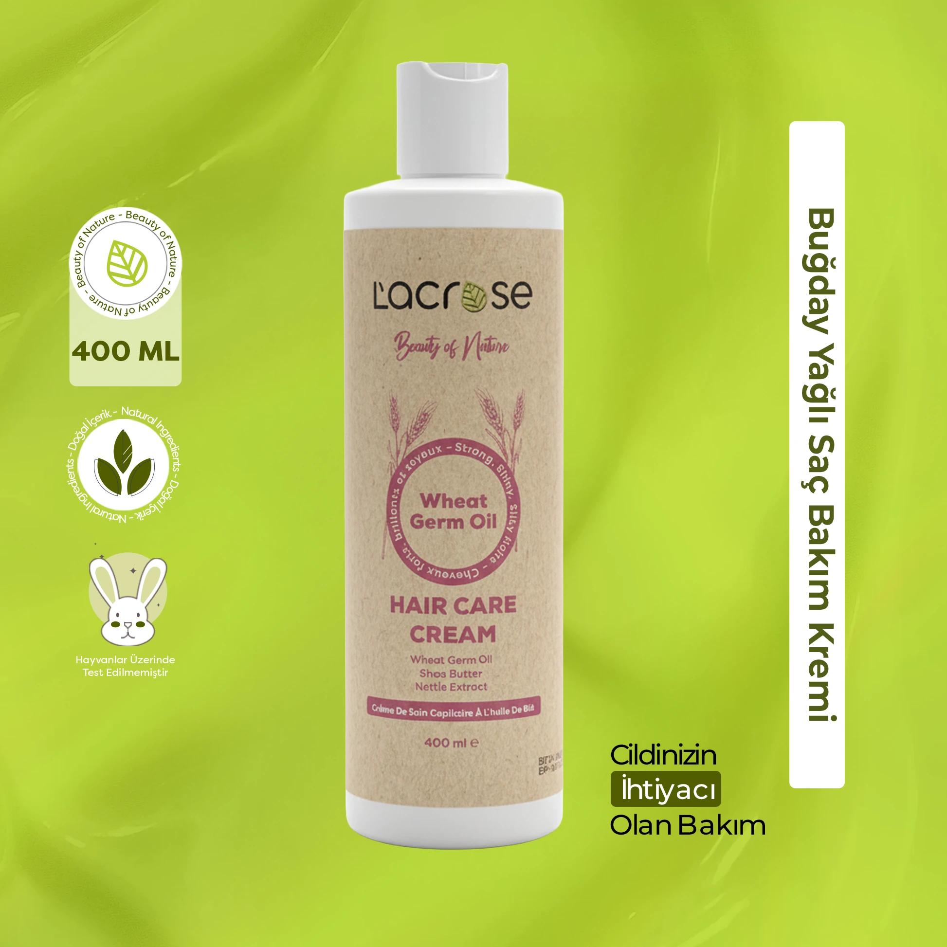 Buğday Yağlı Saç Bakım Kremi  -  Wheat Germ Oil