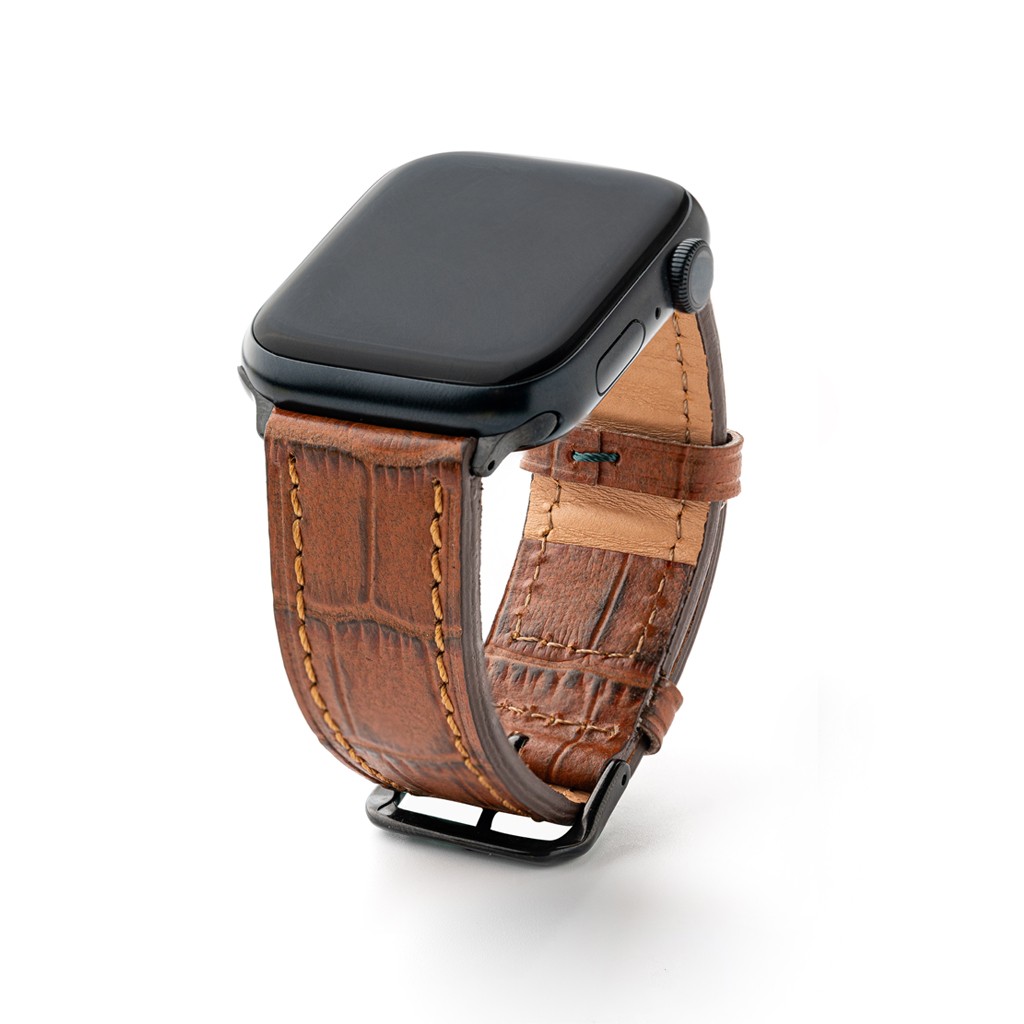 Elegan Apple Watch Compatible Genuine Leather Band