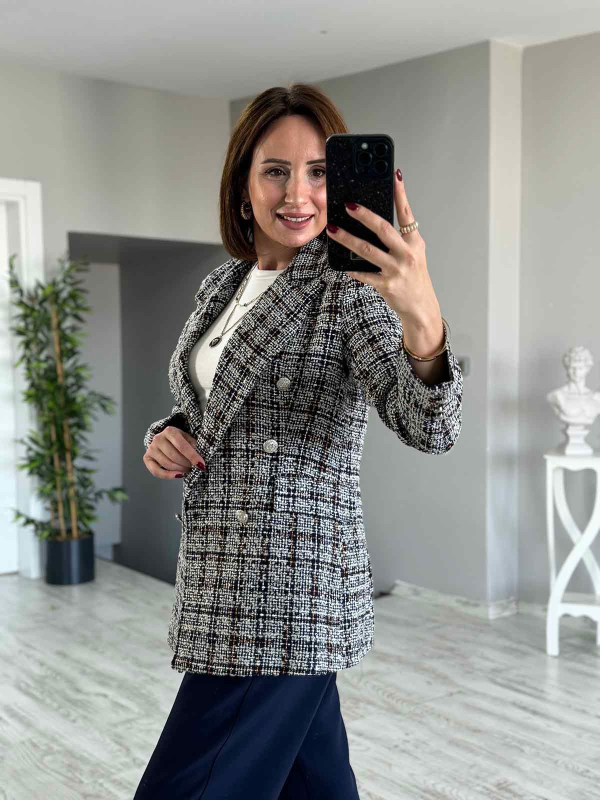 Tüvit Lacivertli Blazer