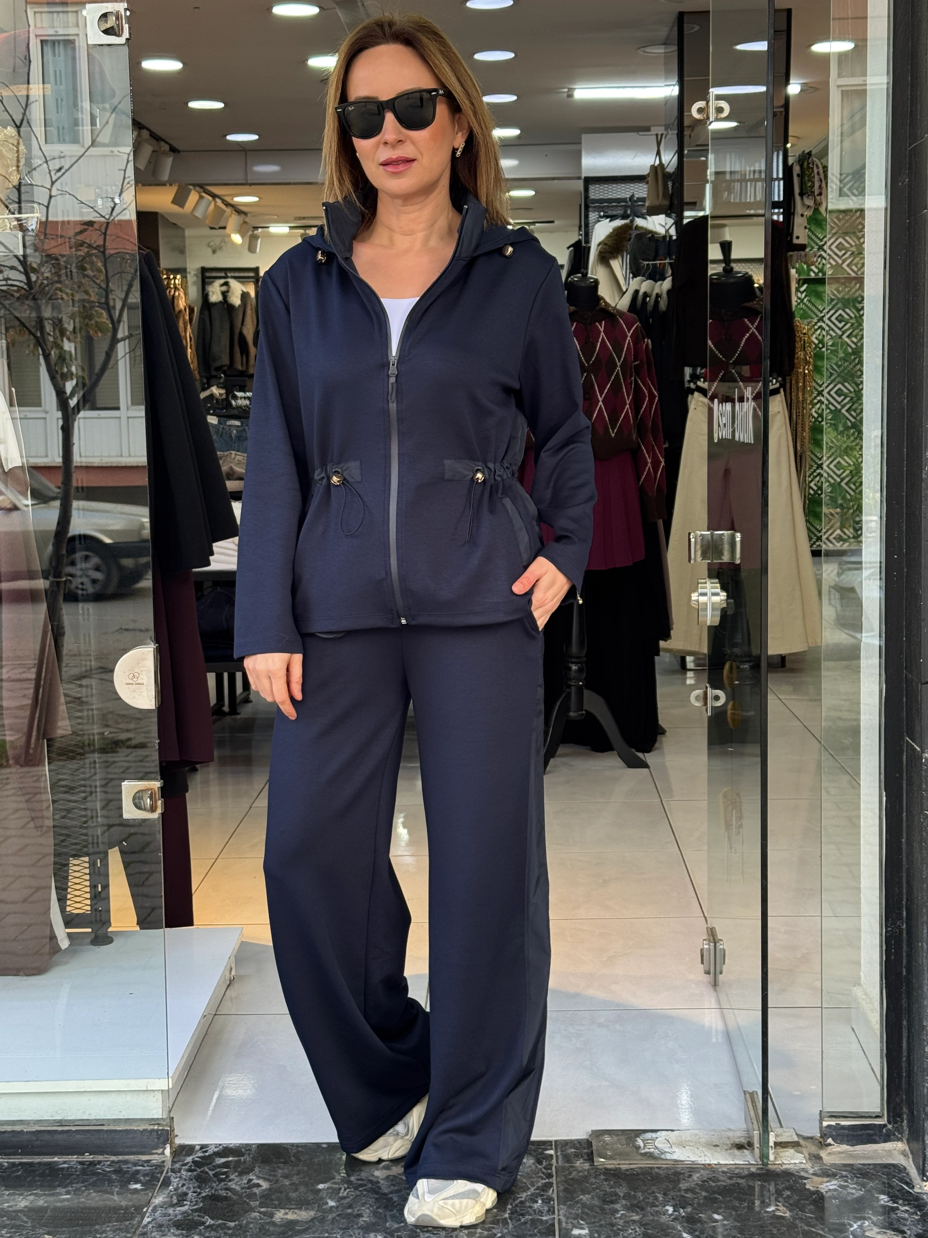 Paraşüt Detay Premium Takım - Lacivert