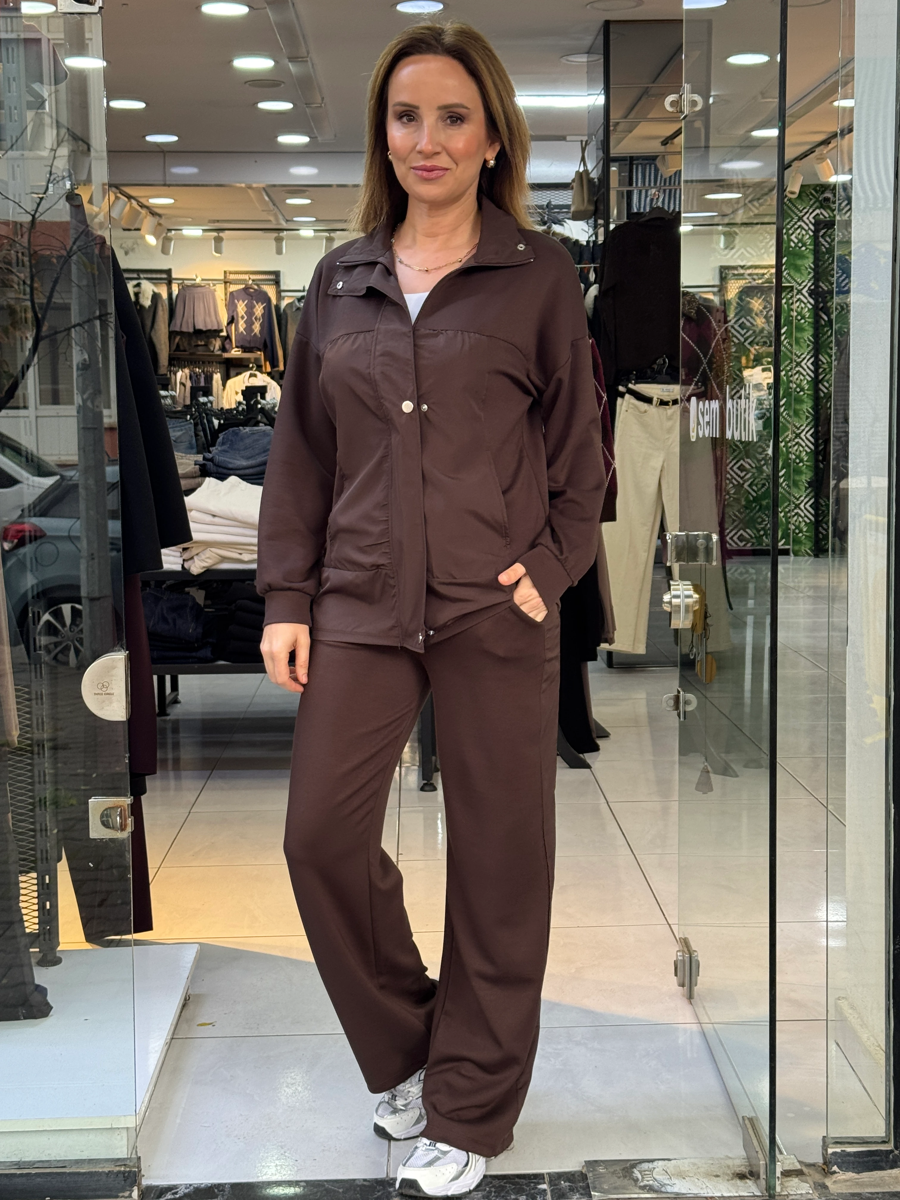 Paraşüt Detay Modal Takım - Kahve