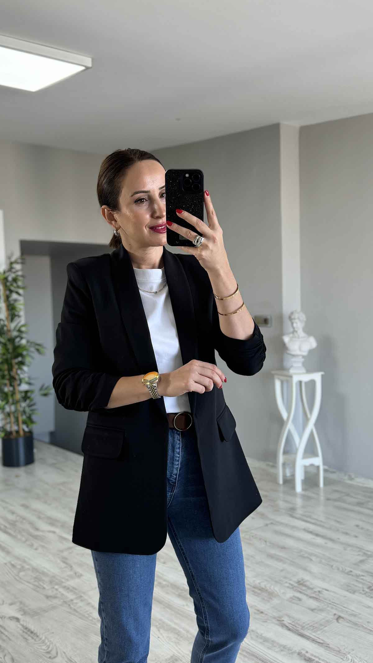 Kol Büzgülü Blazer