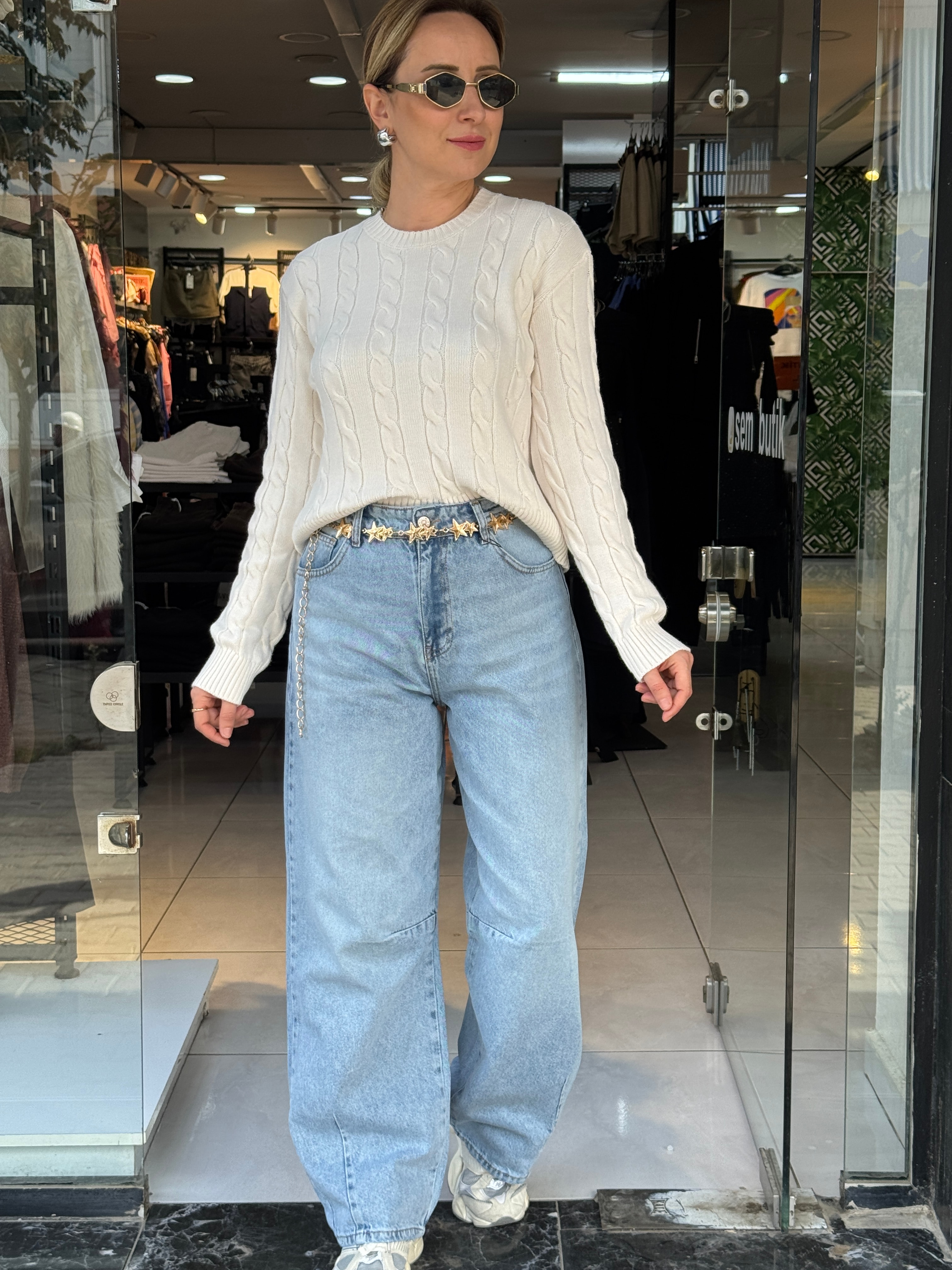 Buz Mavi Baggy Jean