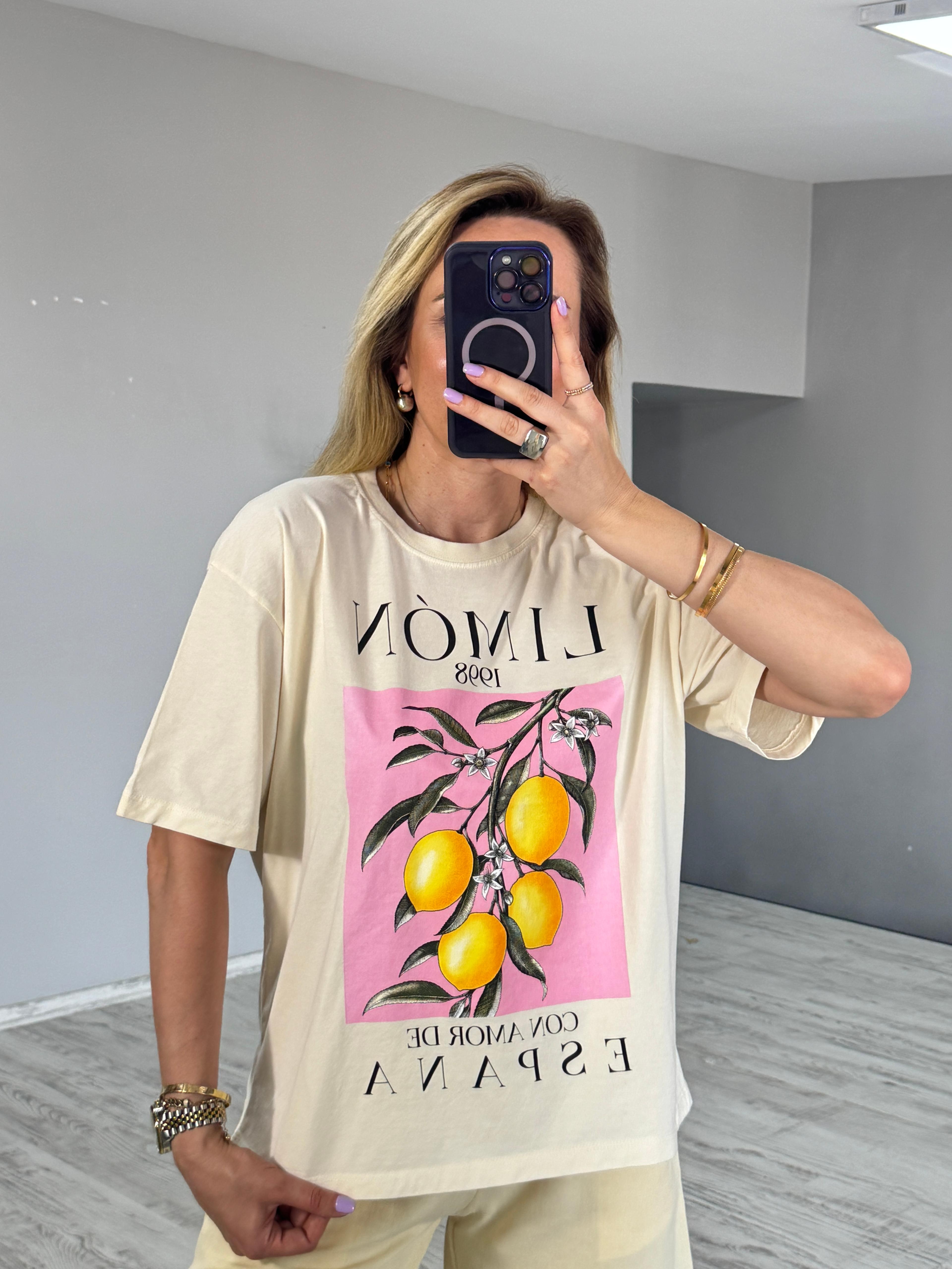 Limon Baskılı Tshirt