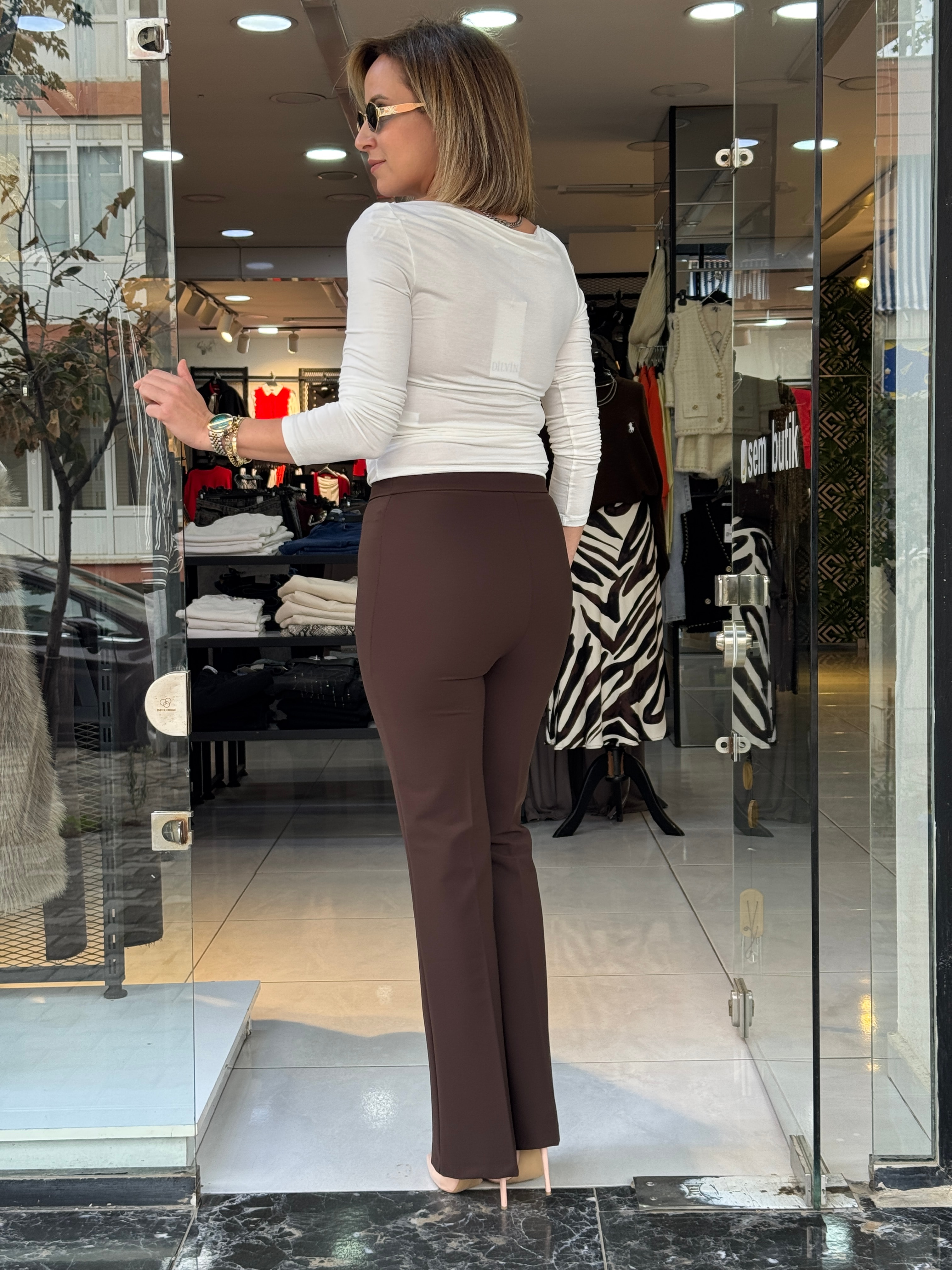 Ön Çimalı Toparlayıcı Pantolon