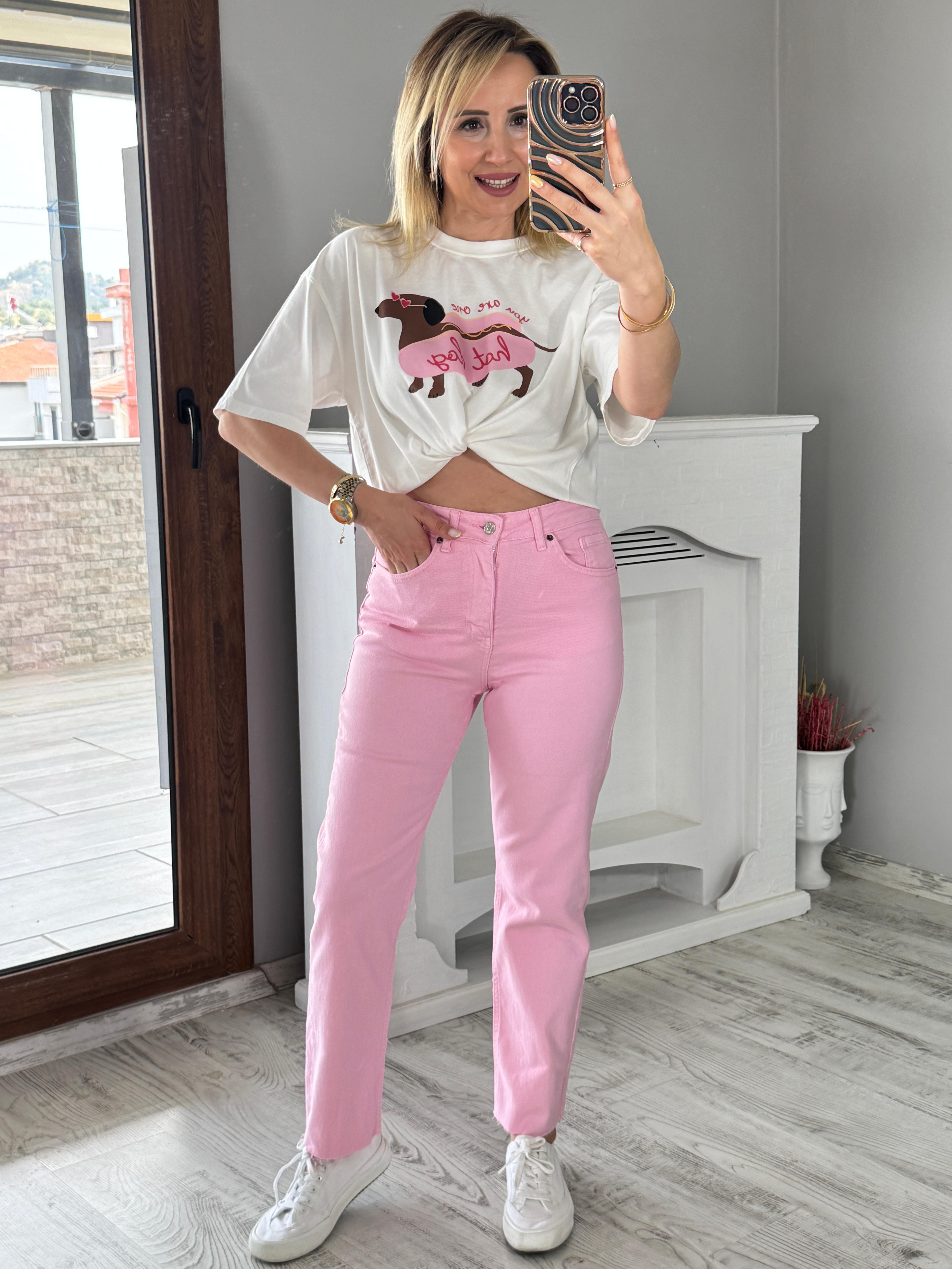 Pembe Jean 