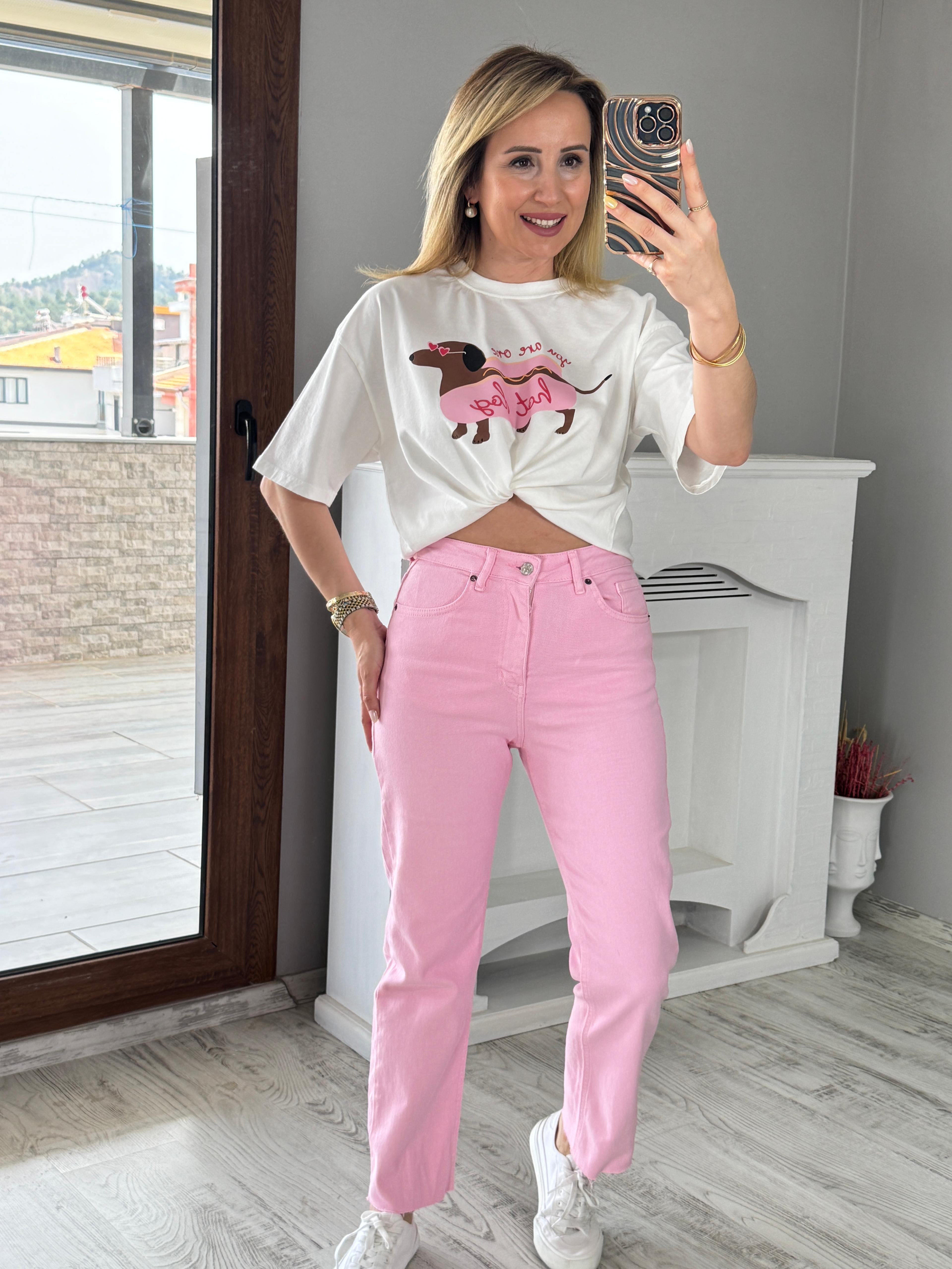 Pembe Jean 