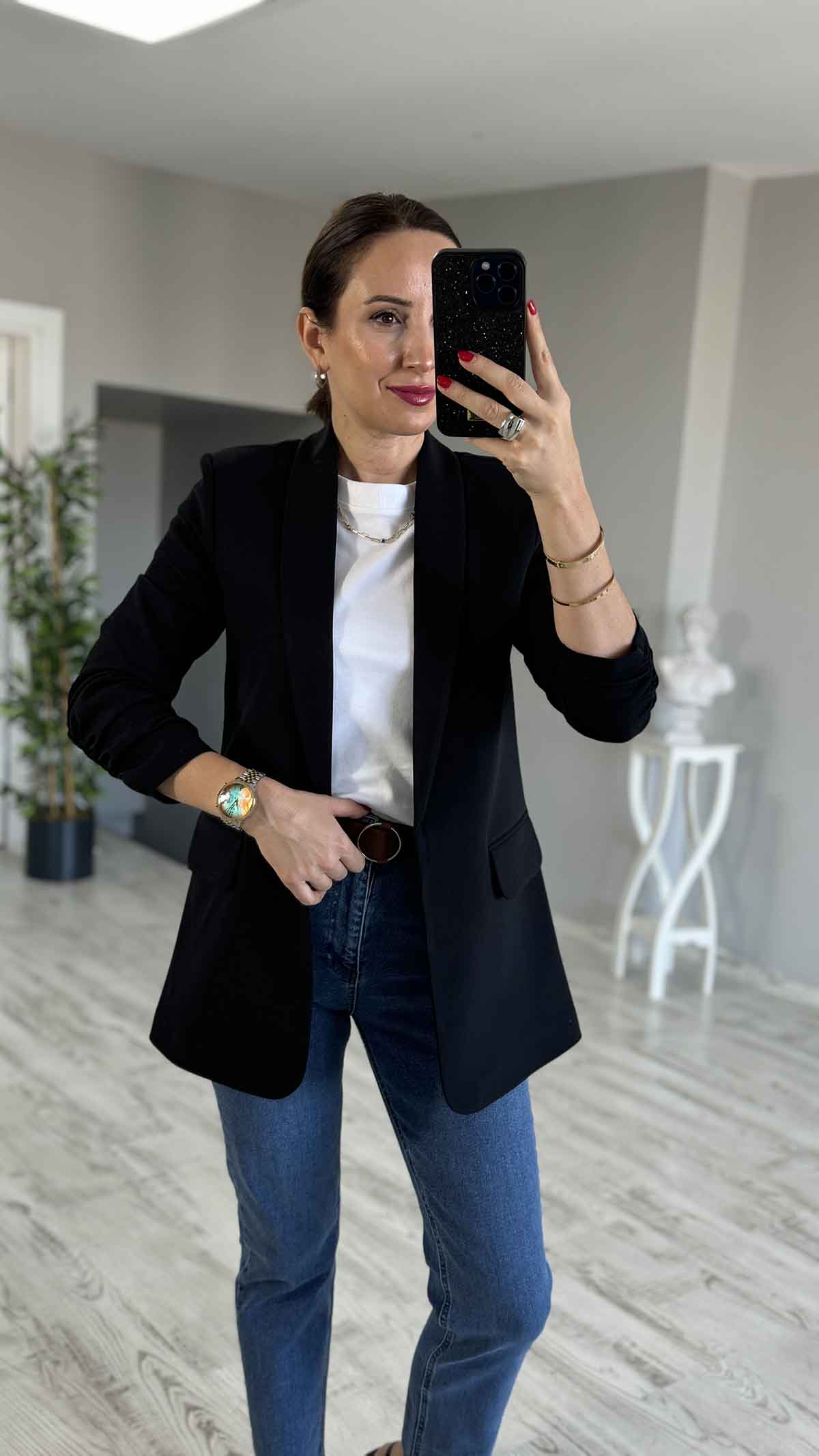 Kol Büzgülü Blazer