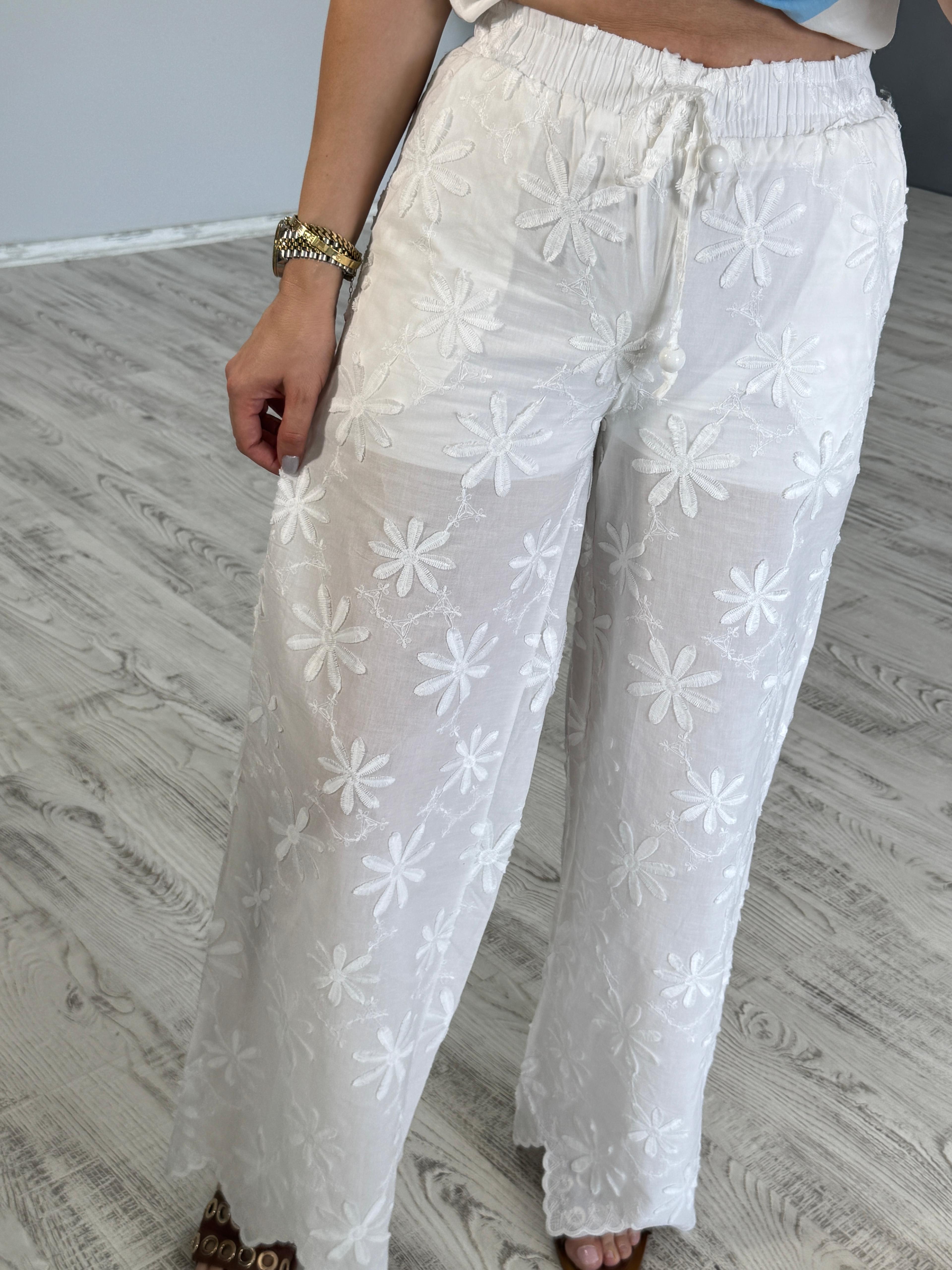 İşlemeli Pantolon