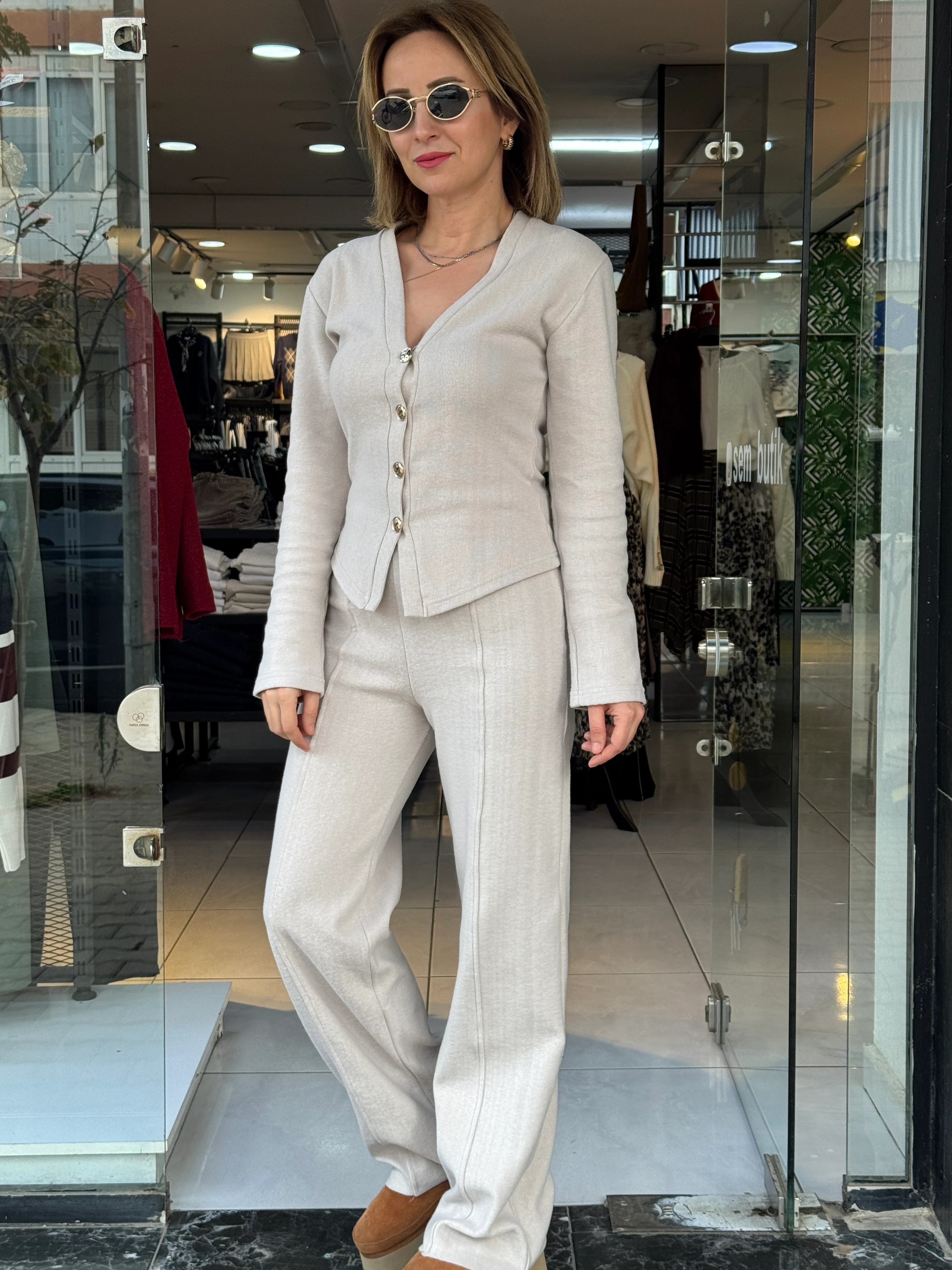 Gold Düğmeli Selanik Takım