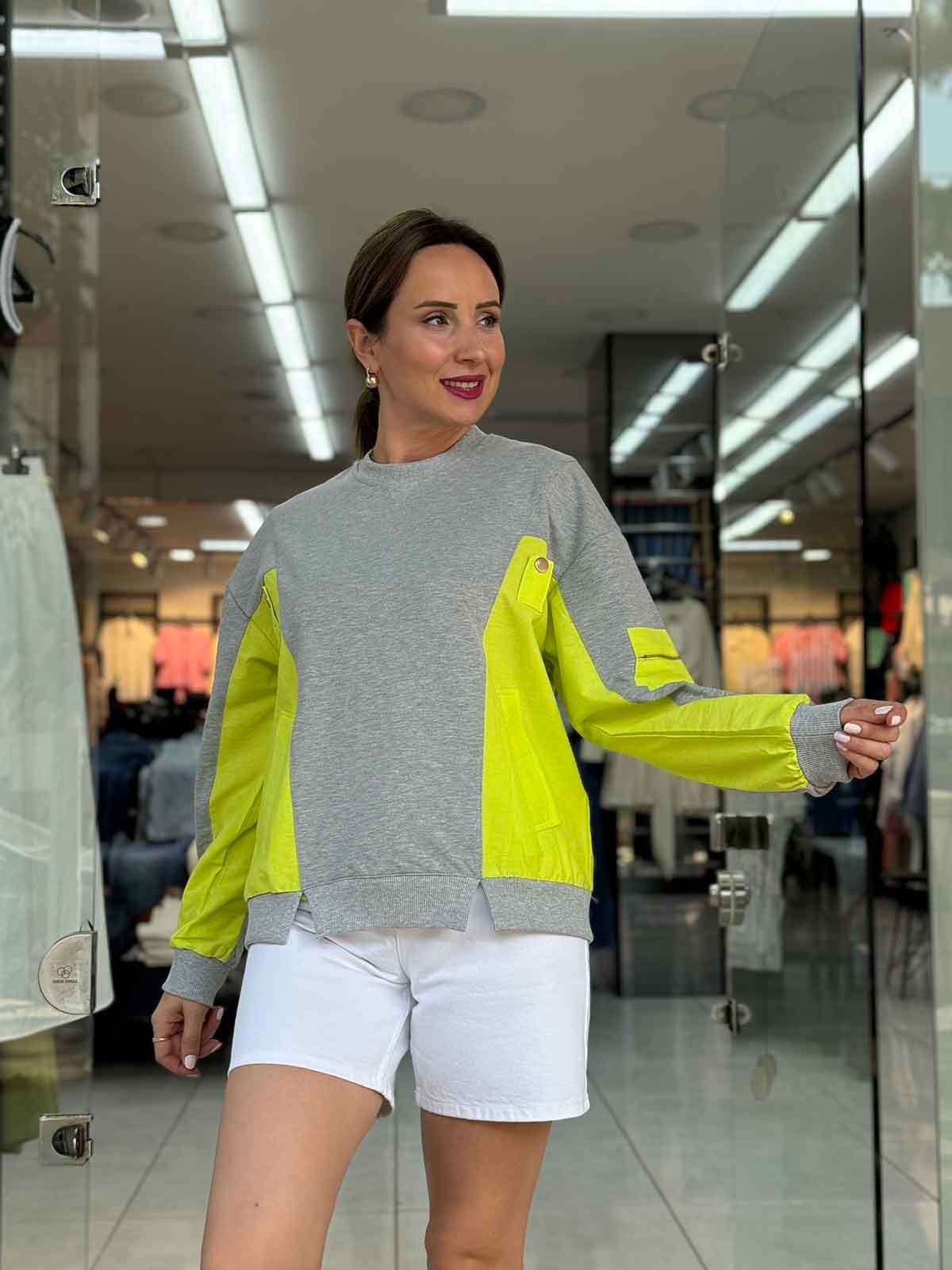 Neon Detaylı Sweat