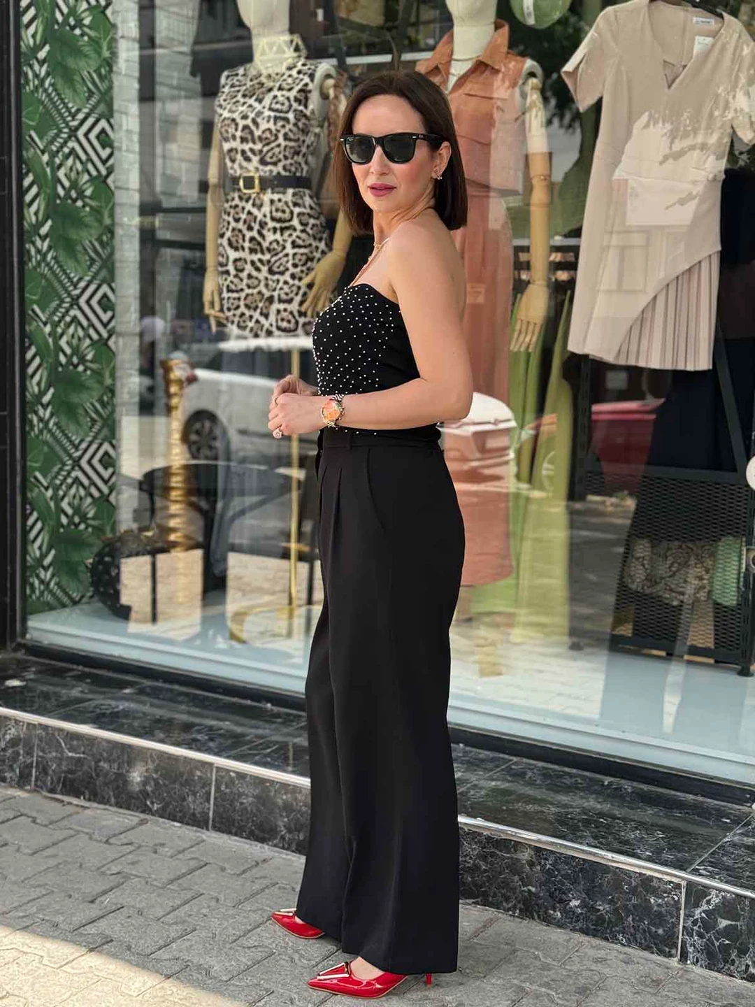 Dore Düğme Detaylı Palazzo