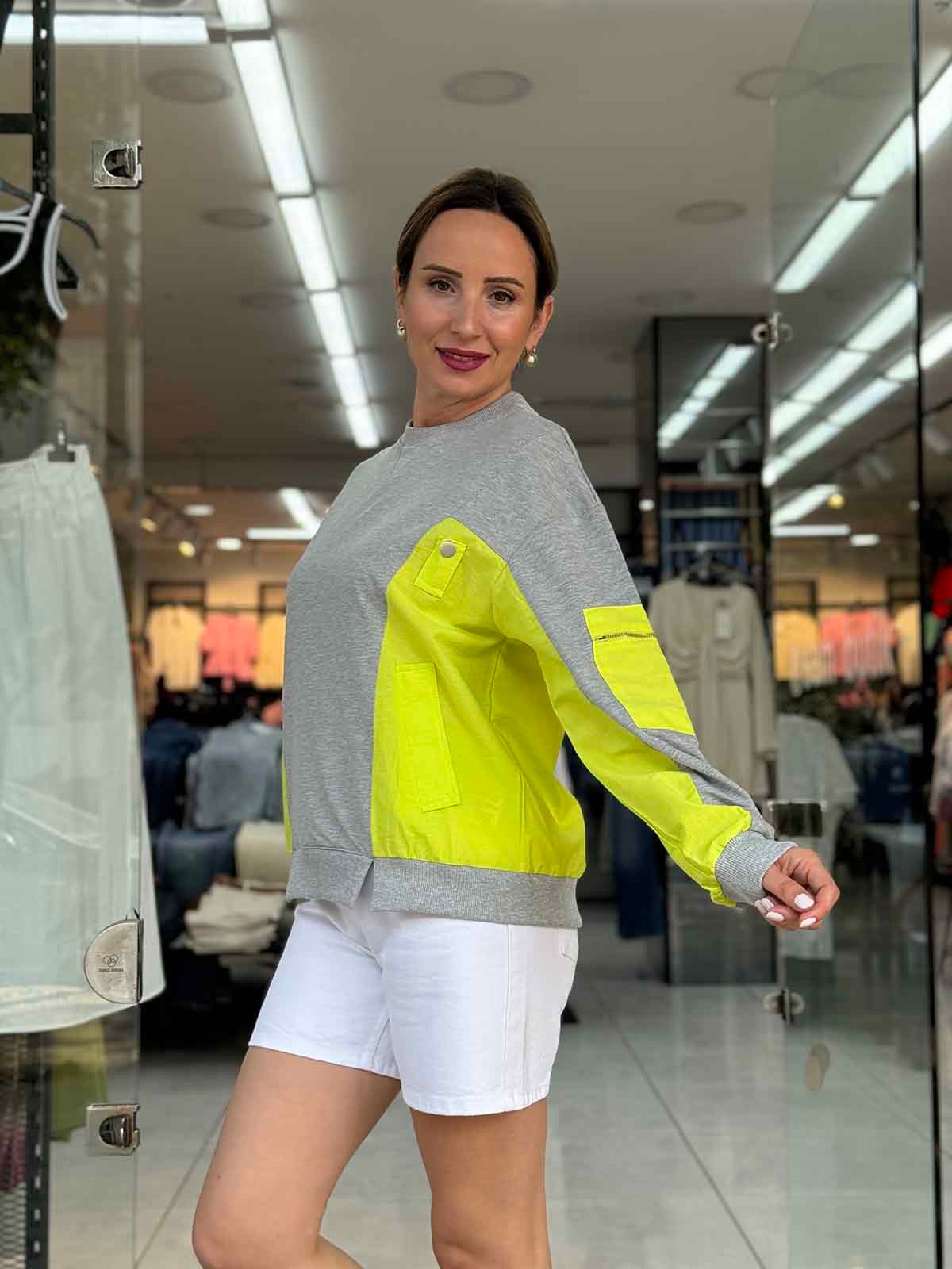 Neon Detaylı Sweat