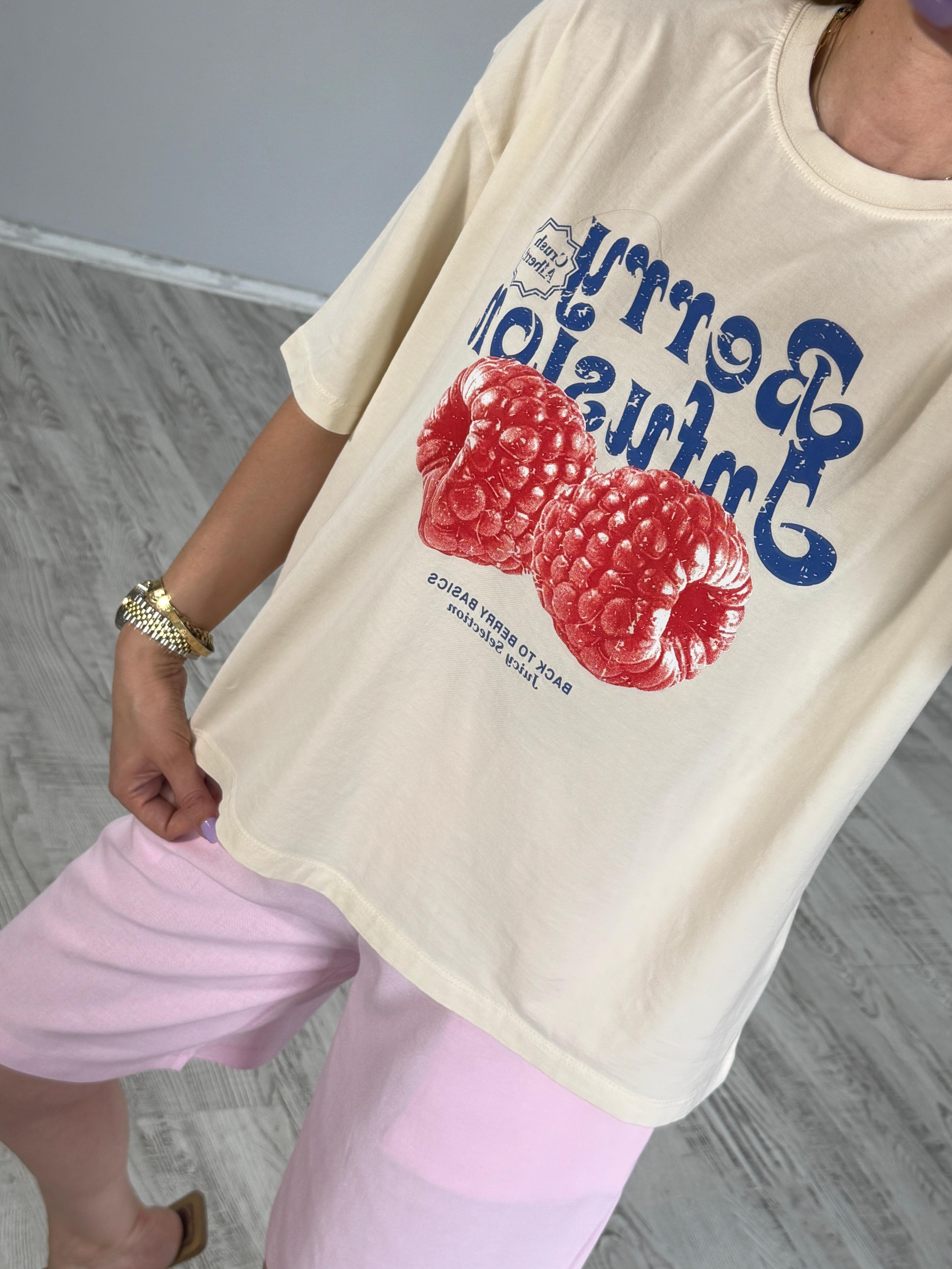 Berry Baskılı Tshirt