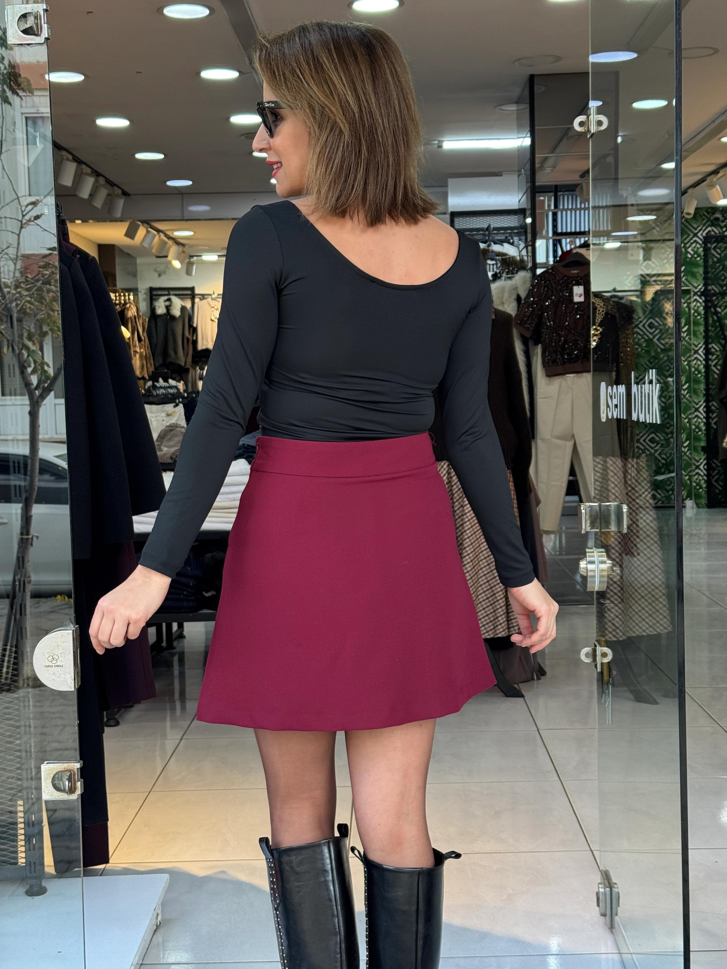 Yırtmaçlı Şort Etek