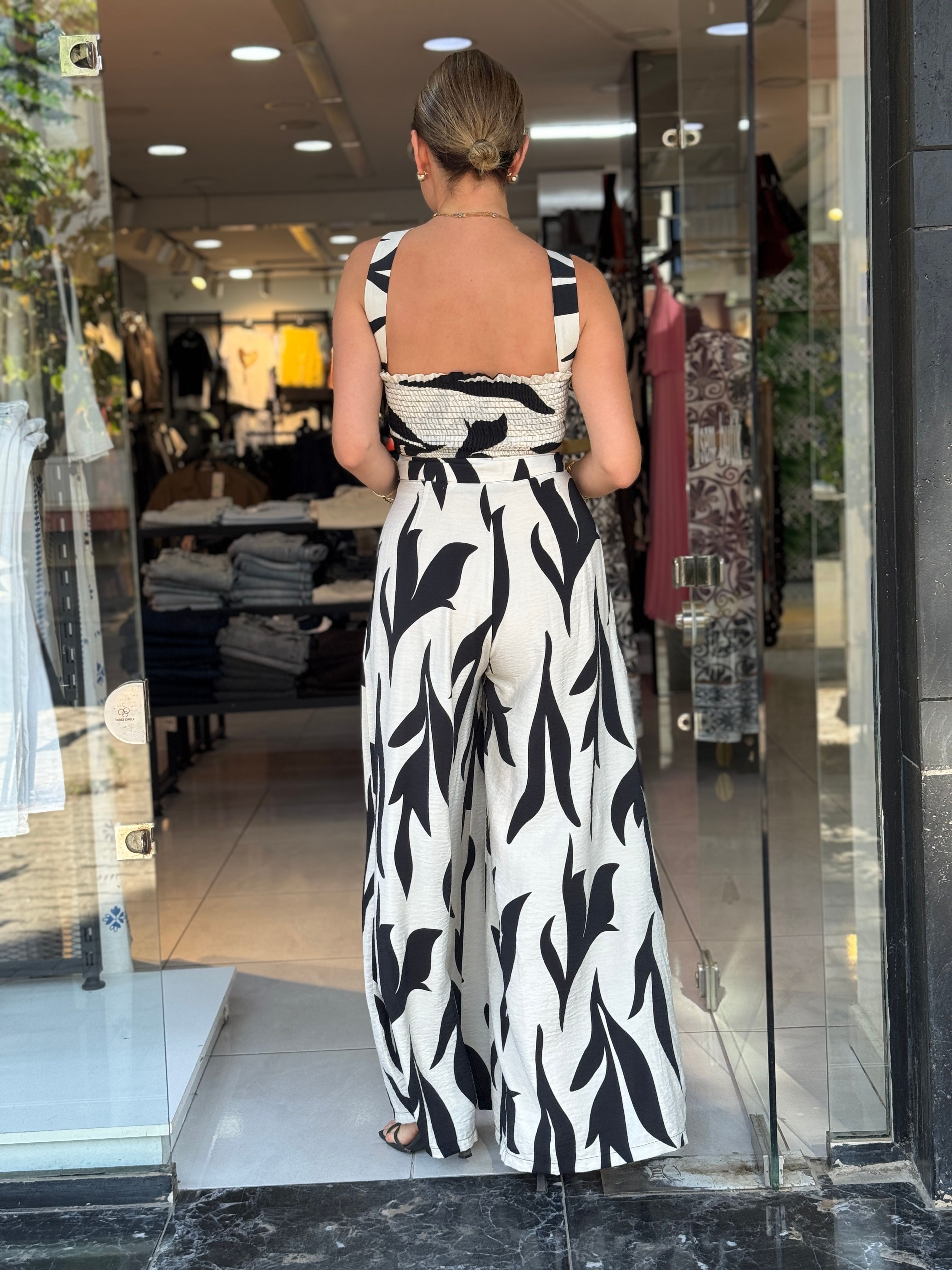 Zebra Desenli Takım