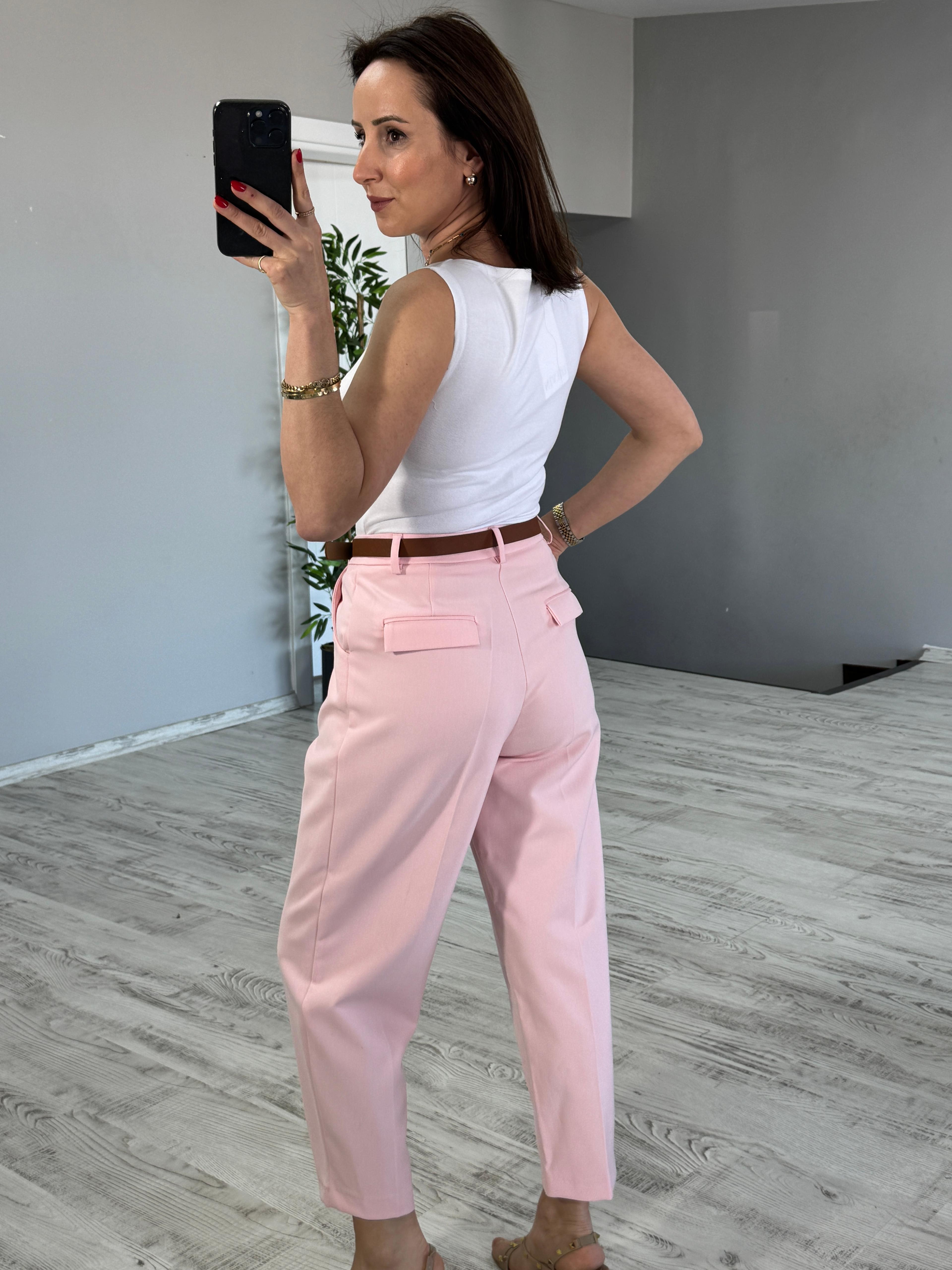 Kemerli Havuç Fit Pantolon