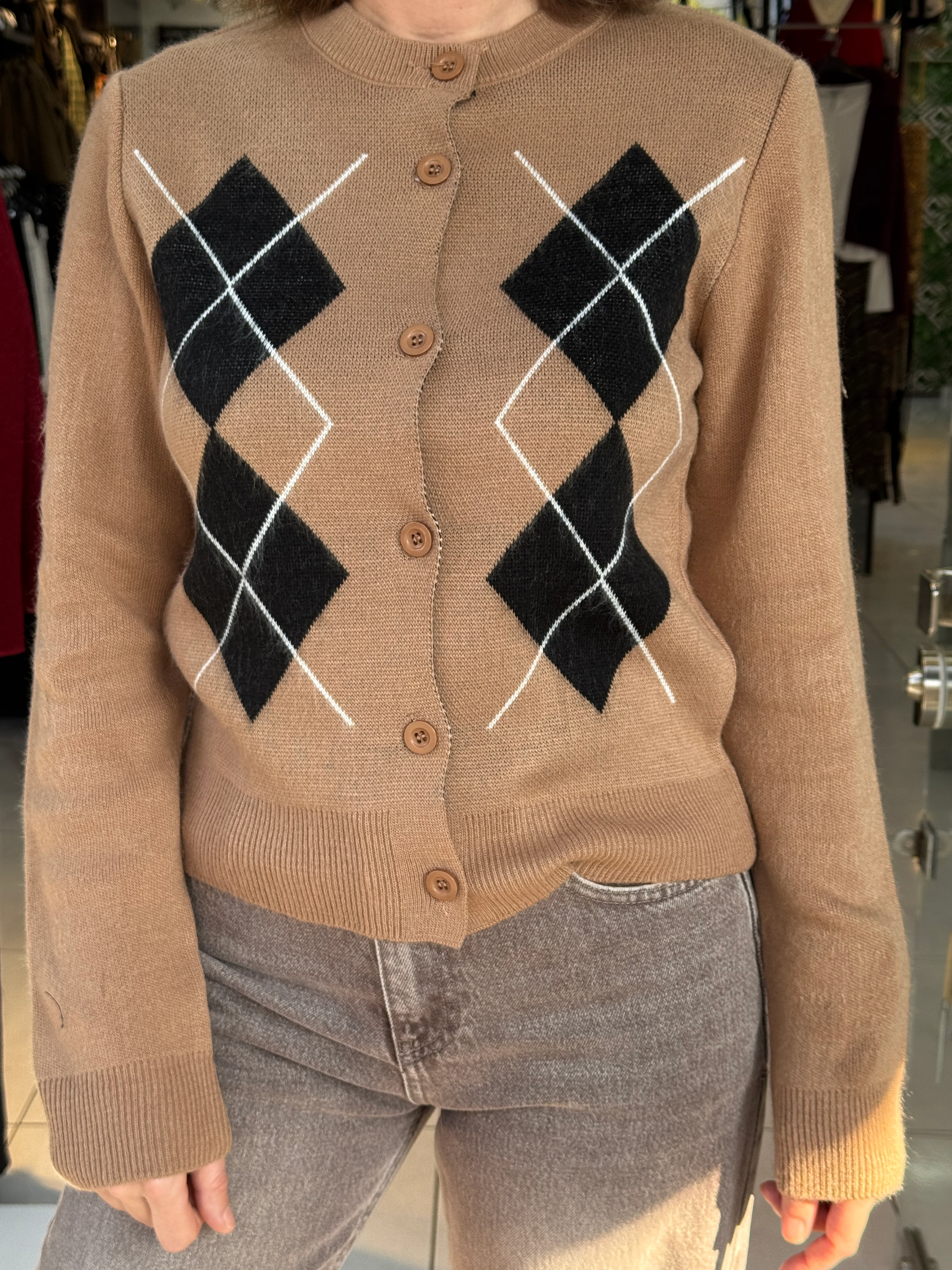 Baklava Desen Hırka