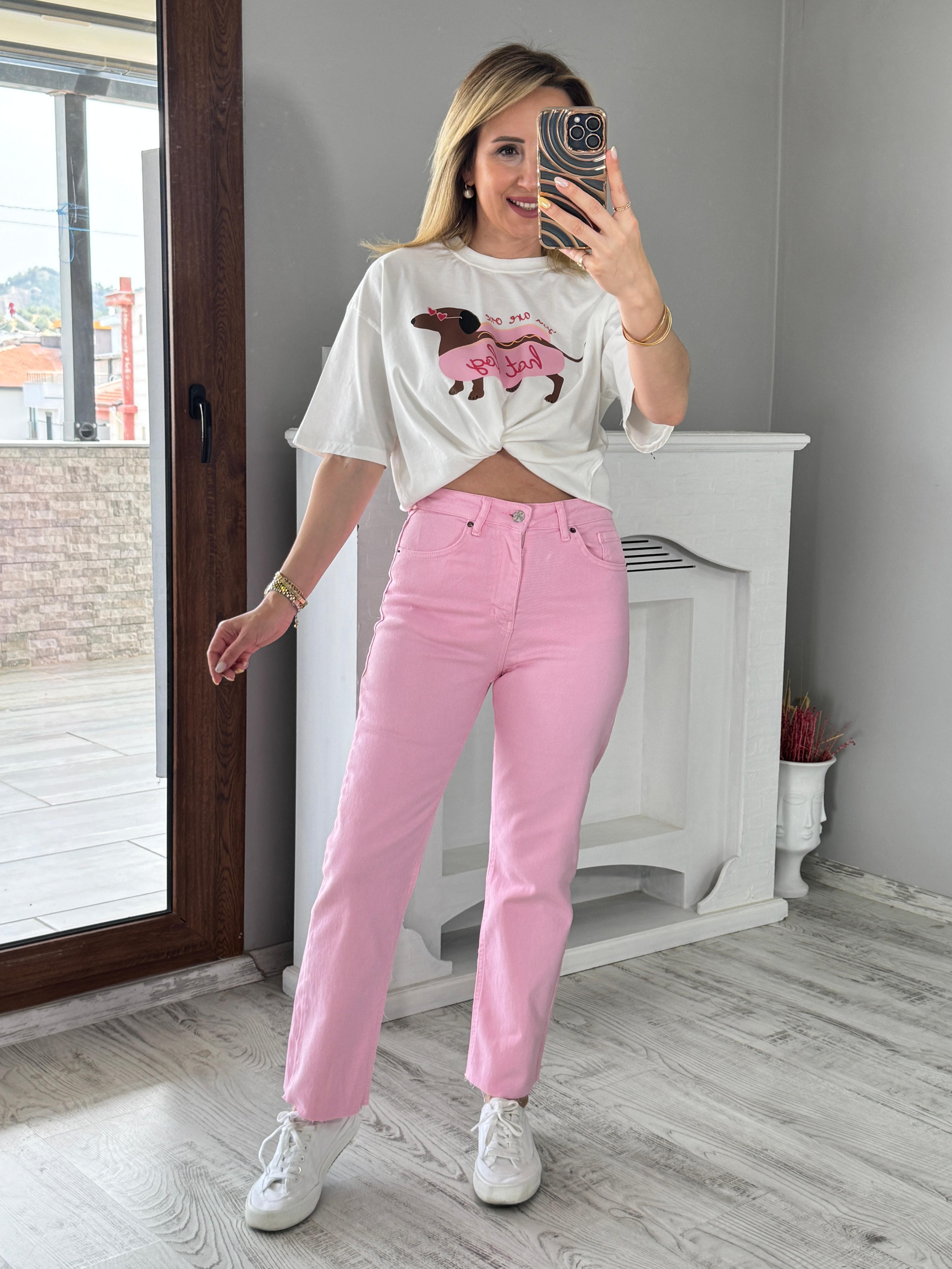 Pembe Jean 