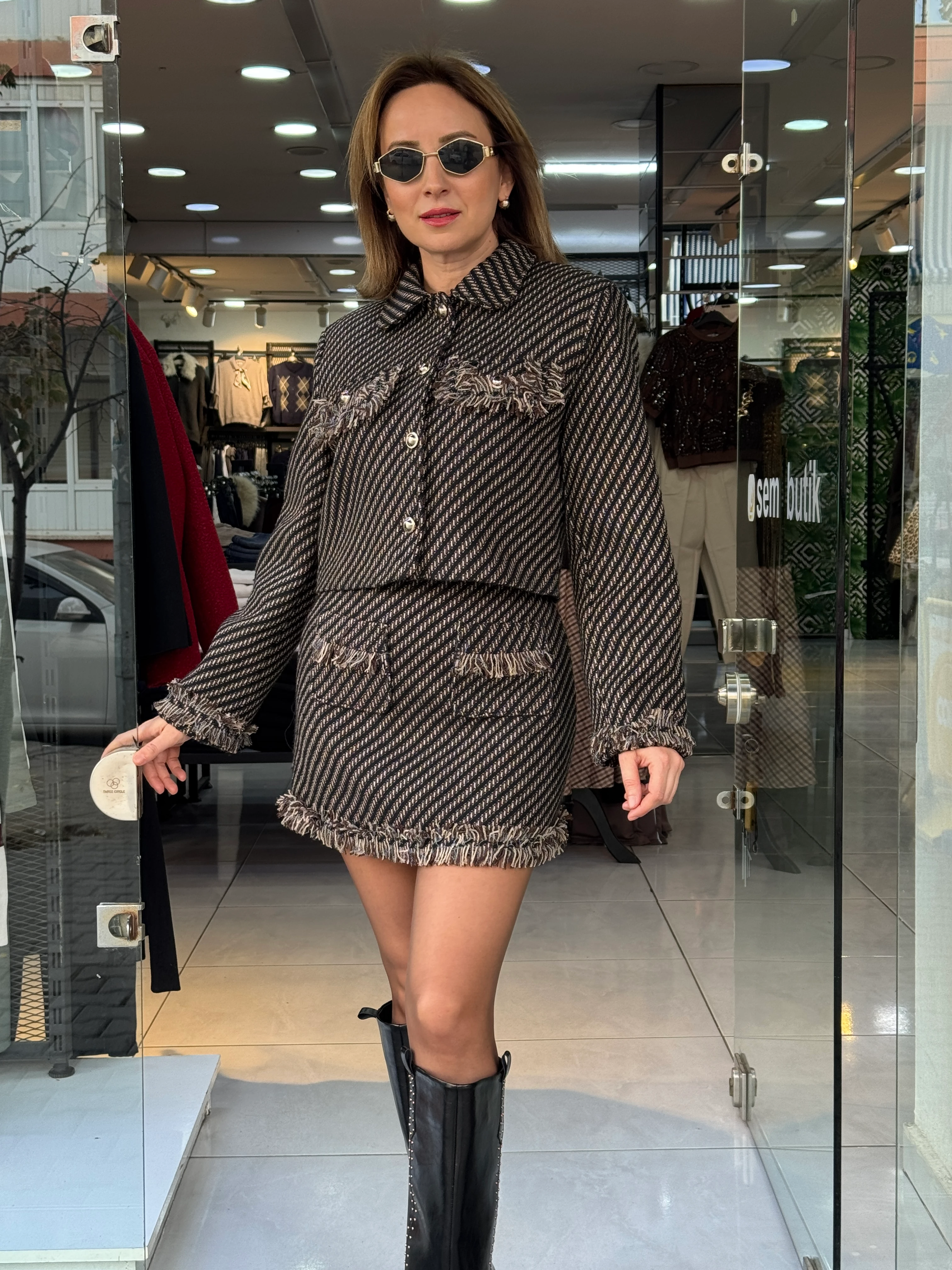 Tüvit Püskül Detaylı Etek