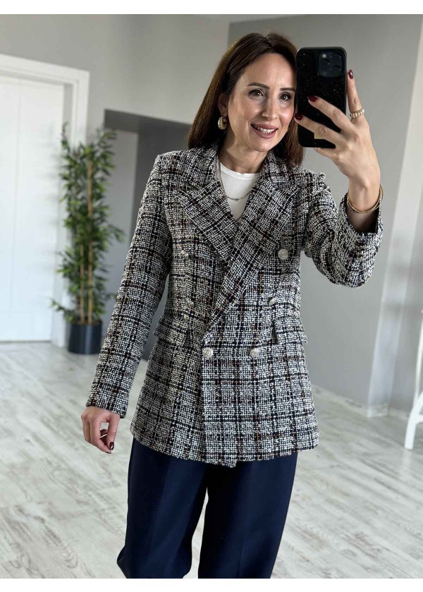 Tüvit Lacivertli Blazer