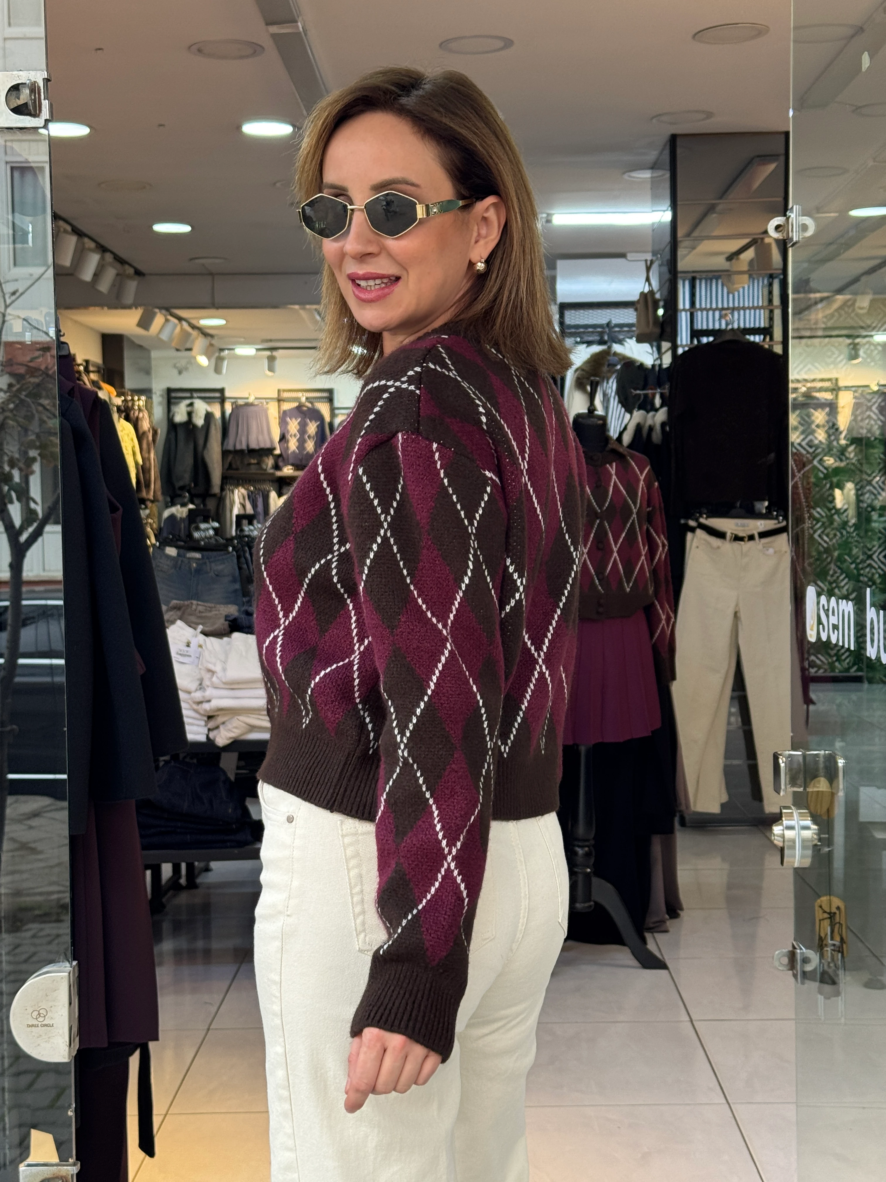 Baklava Desen Hırka