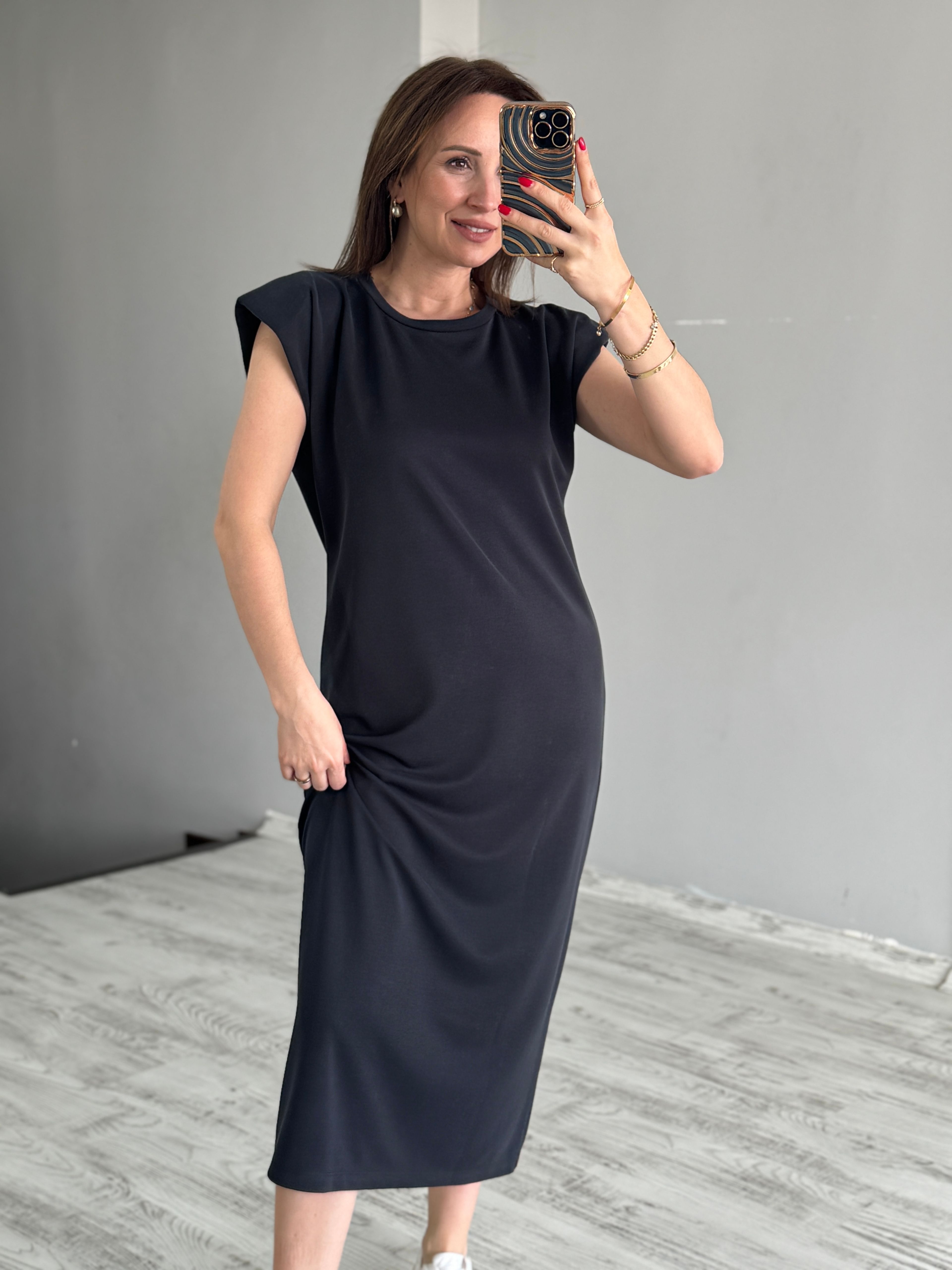 Modal Vatkalı Elbise