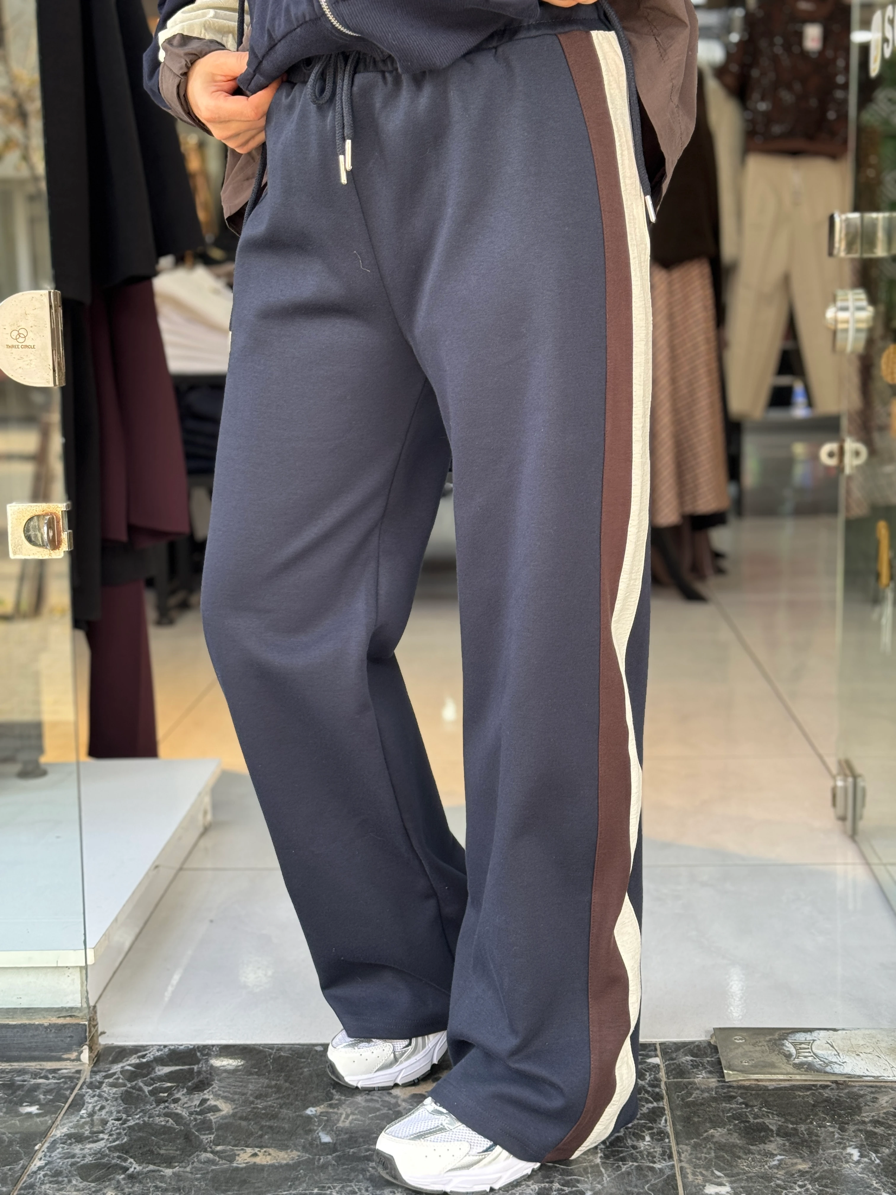 Paraşüt Detaylı Ceketli Kapüşonlu Takım