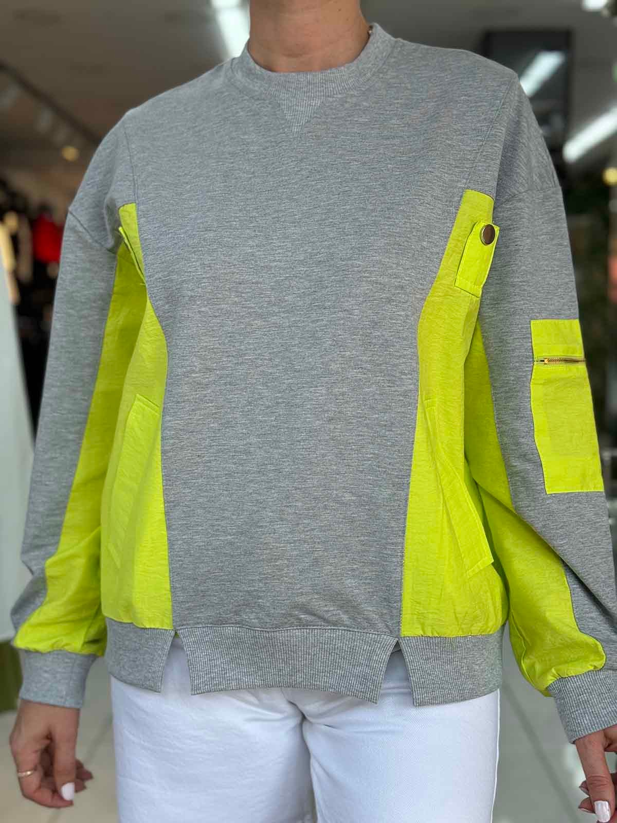 Neon Detaylı Sweat