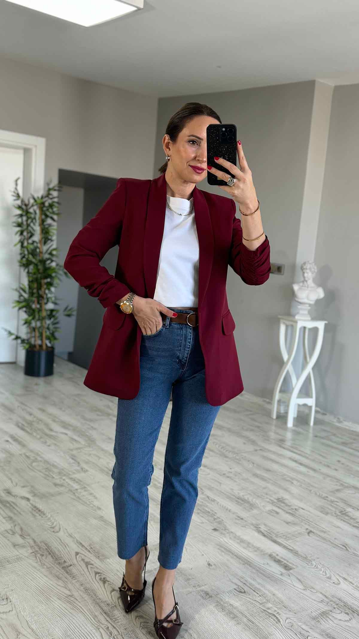 Kol Büzgülü Blazer