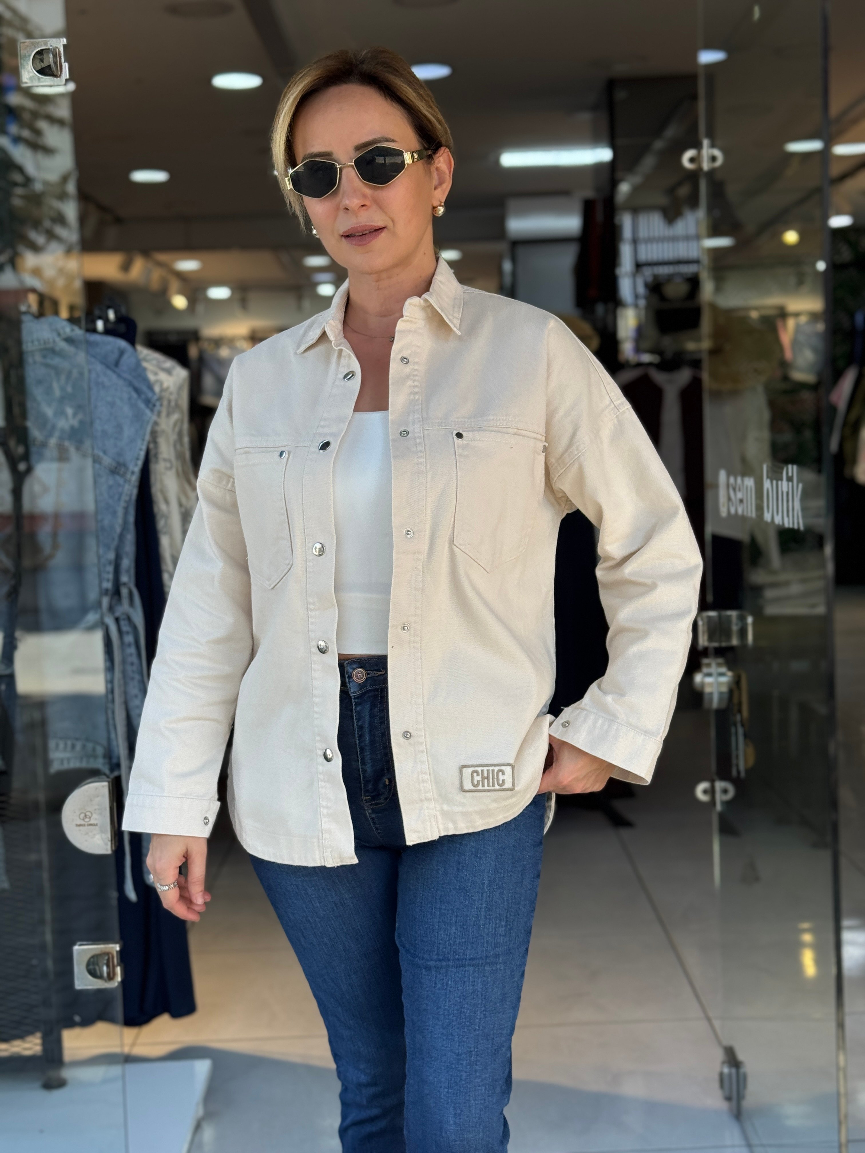 Gabardin Ceket