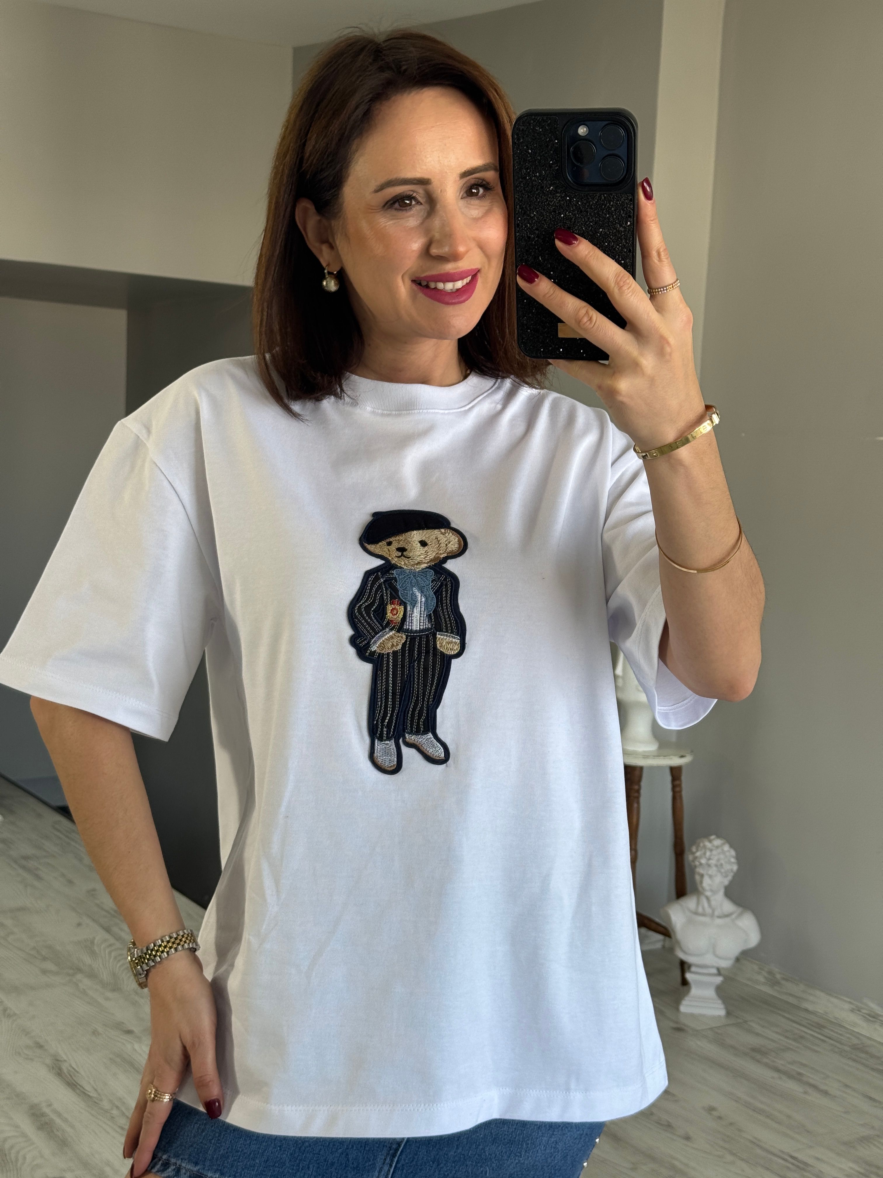 Teddy Detaylı Tshirt