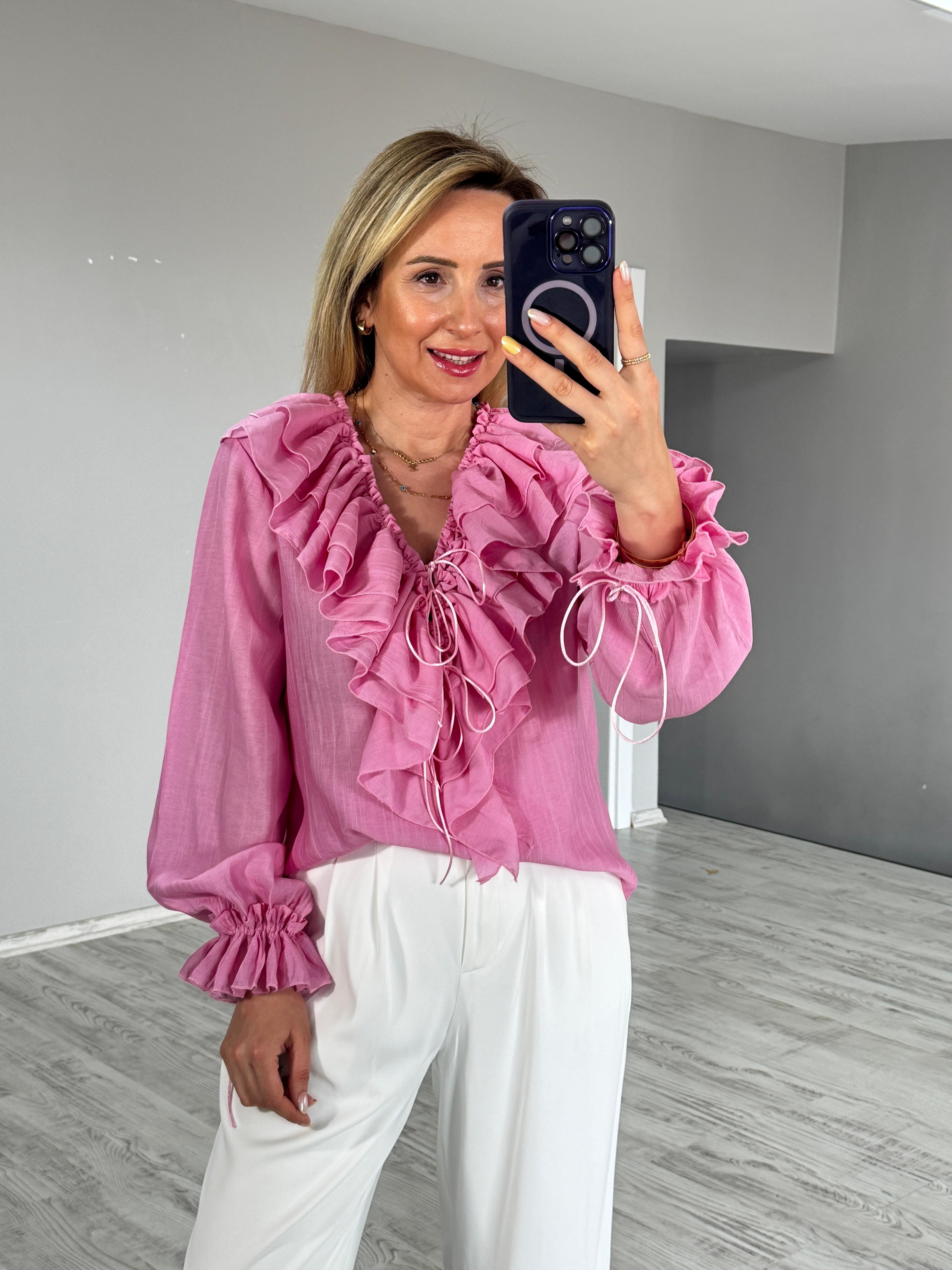 Fırfırlı Tasarım Bluz