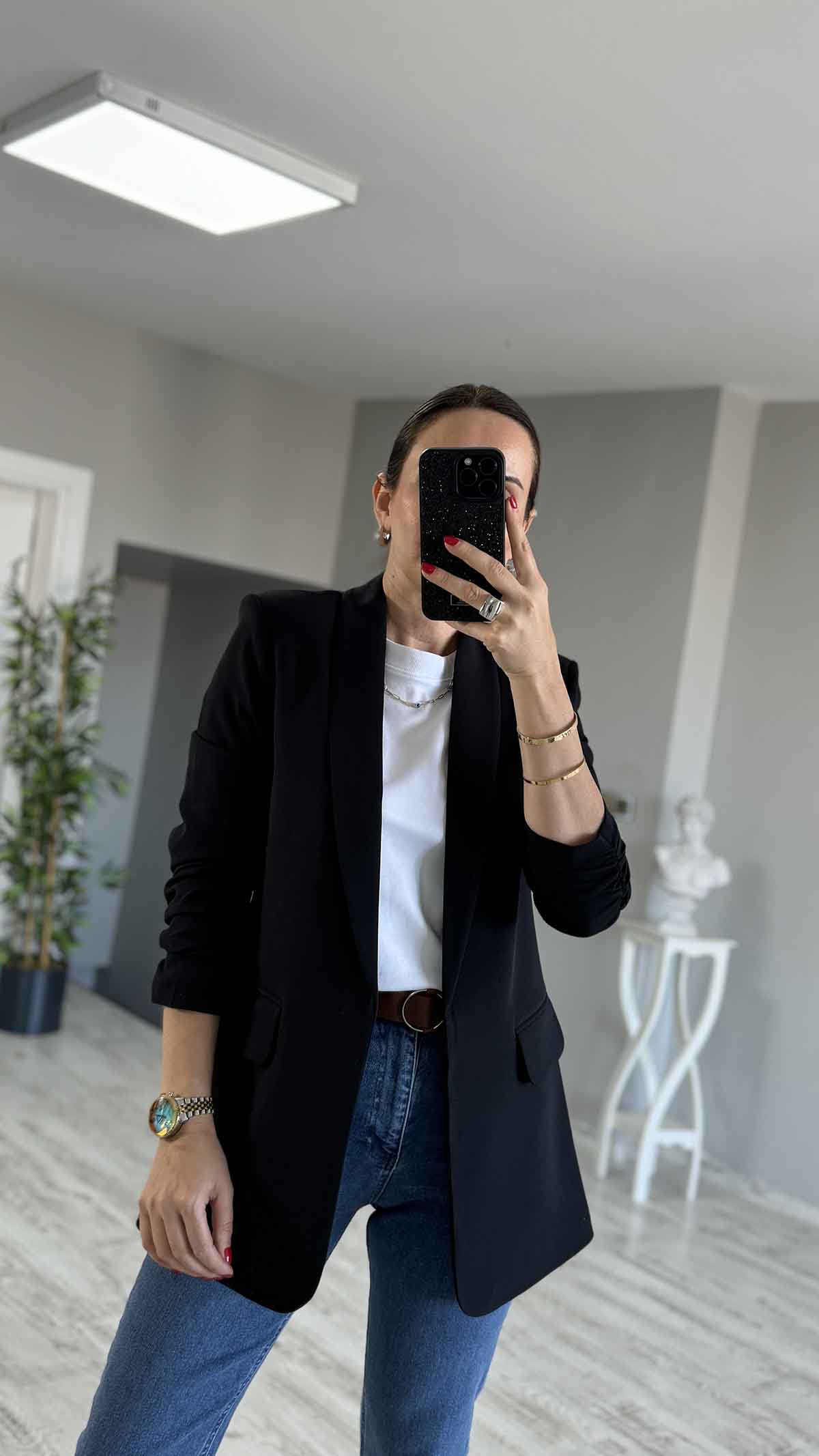 Kol Büzgülü Blazer