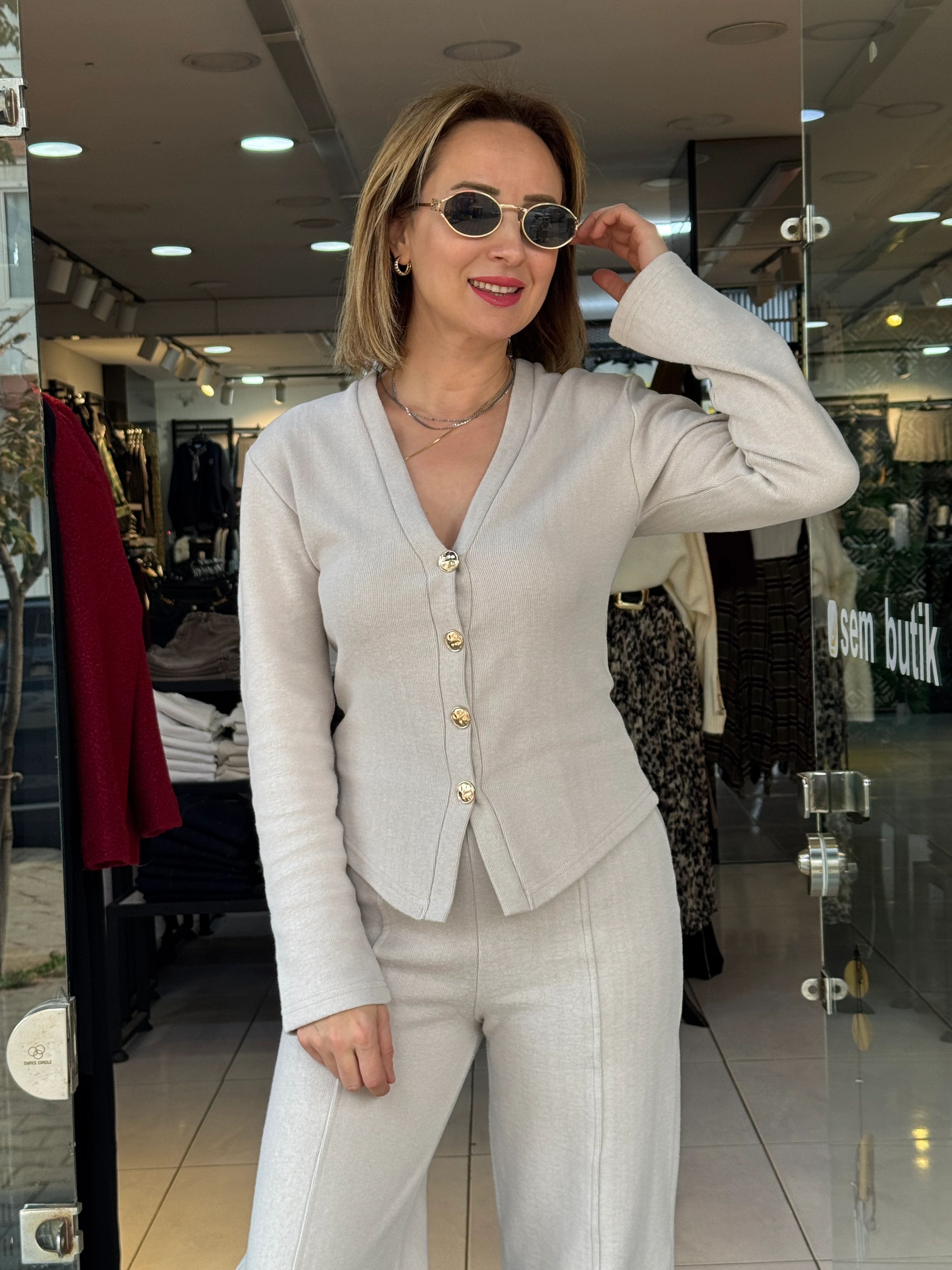 Gold Düğmeli Selanik Takım