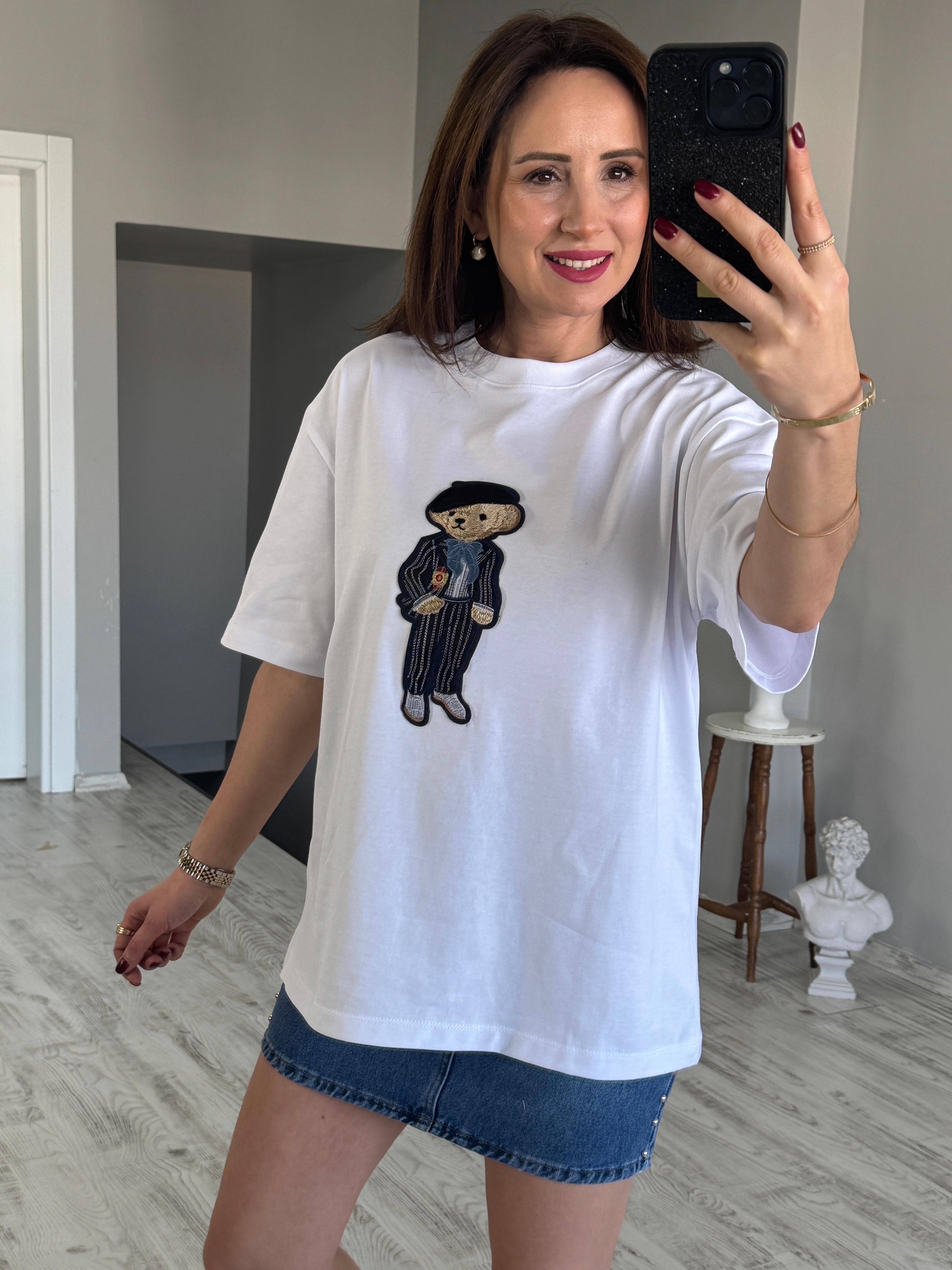 Teddy Detaylı Tshirt