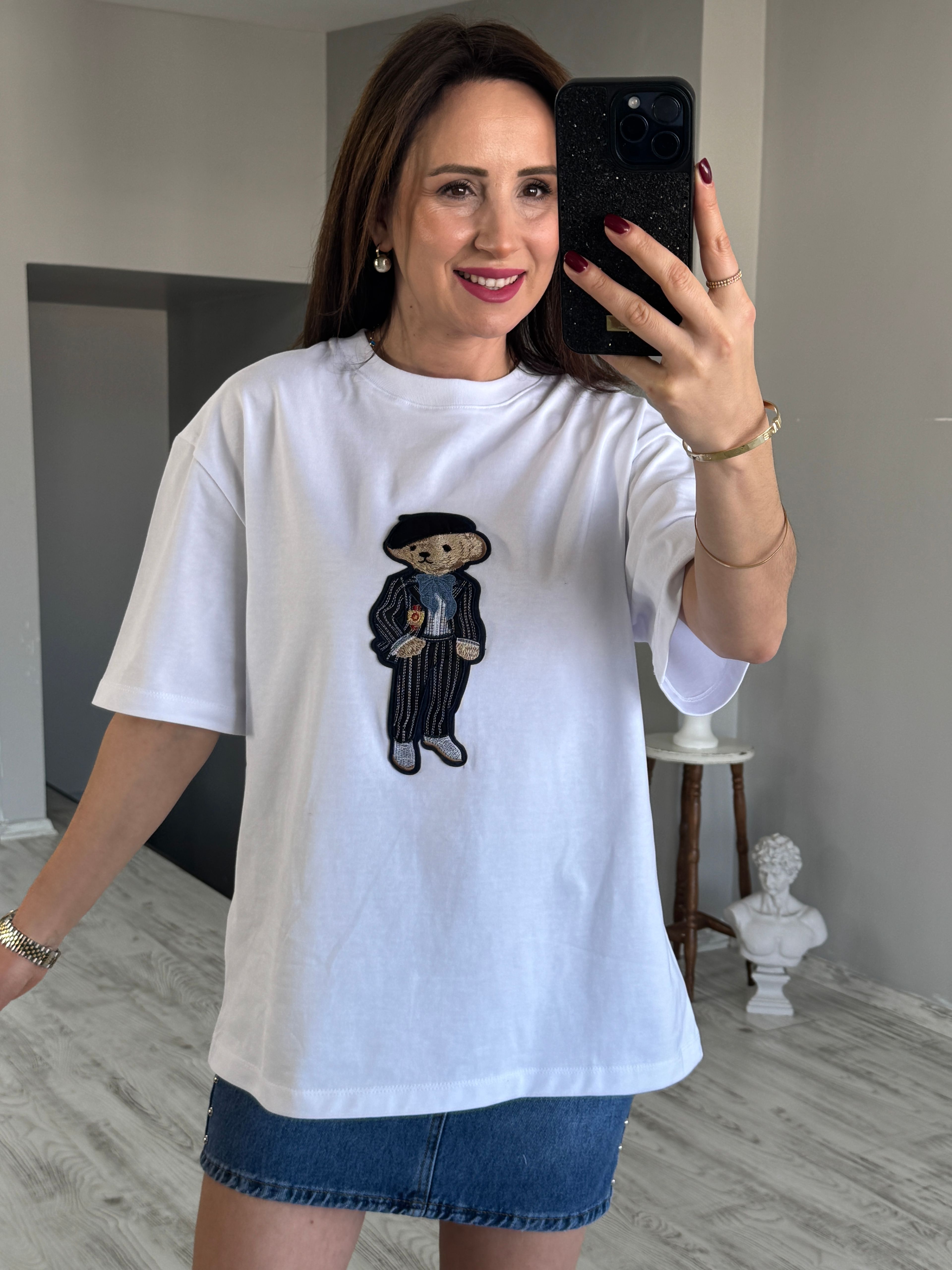 Teddy Detaylı Tshirt