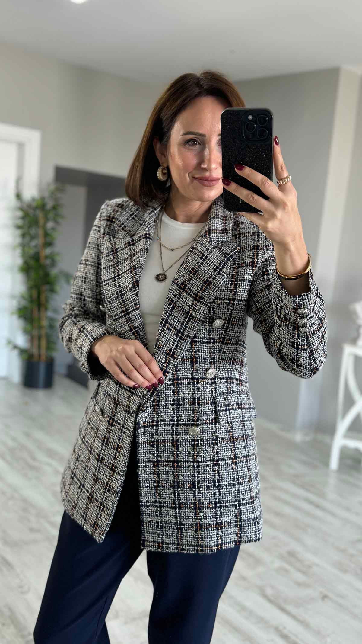 Tüvit Lacivertli Blazer