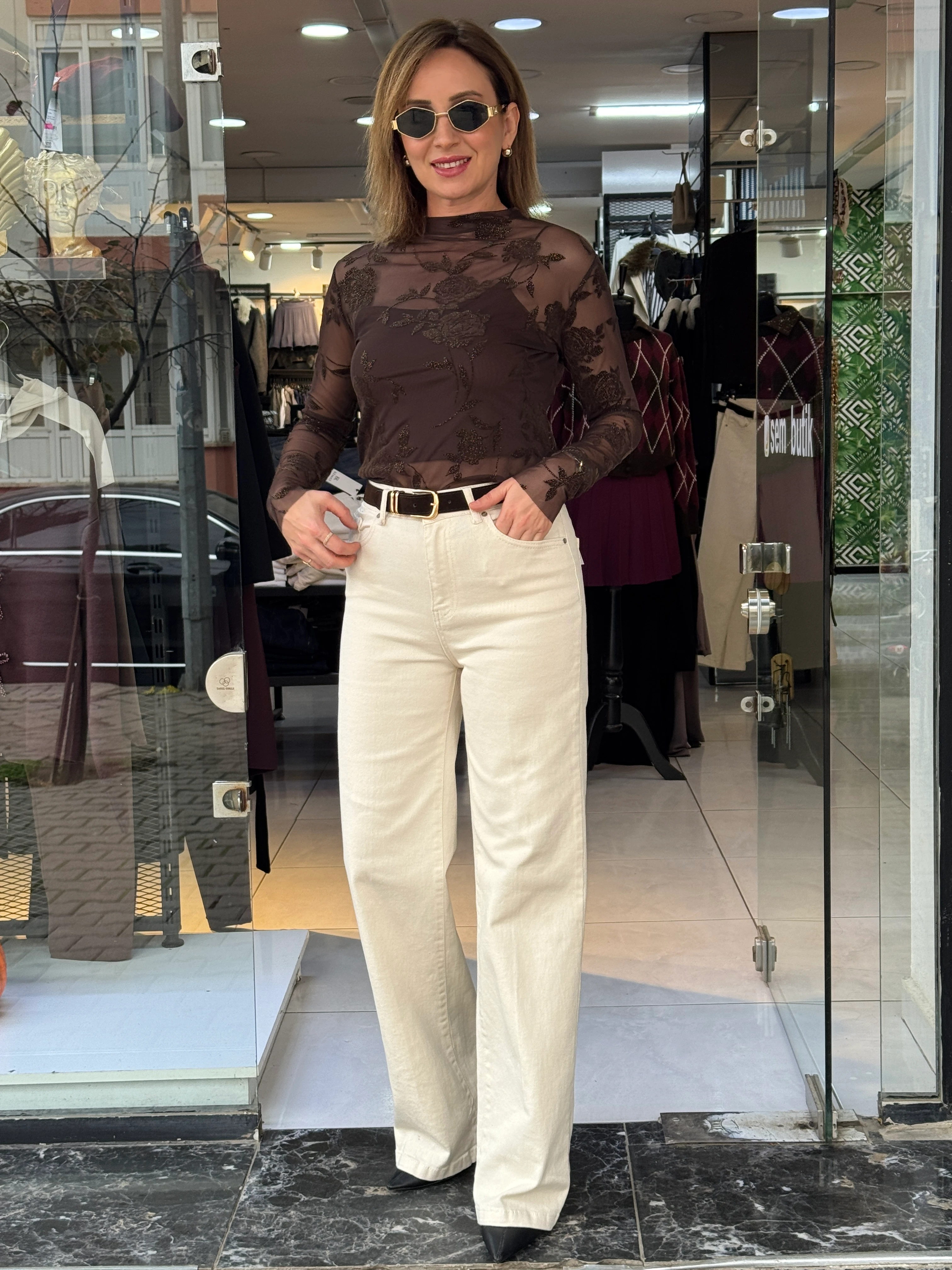 Kemerli Krem Palazzo Jean