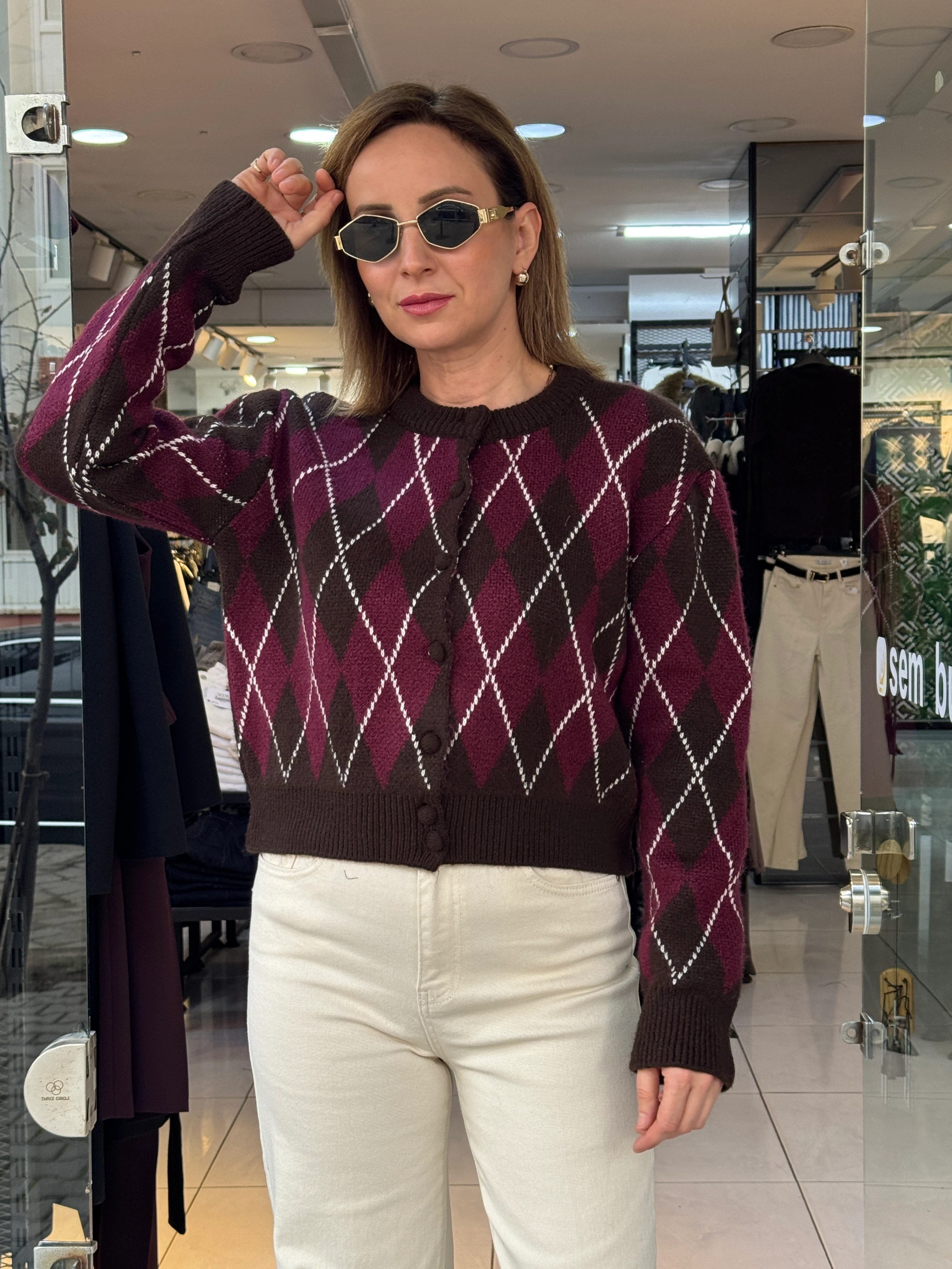 Baklava Desen Hırka