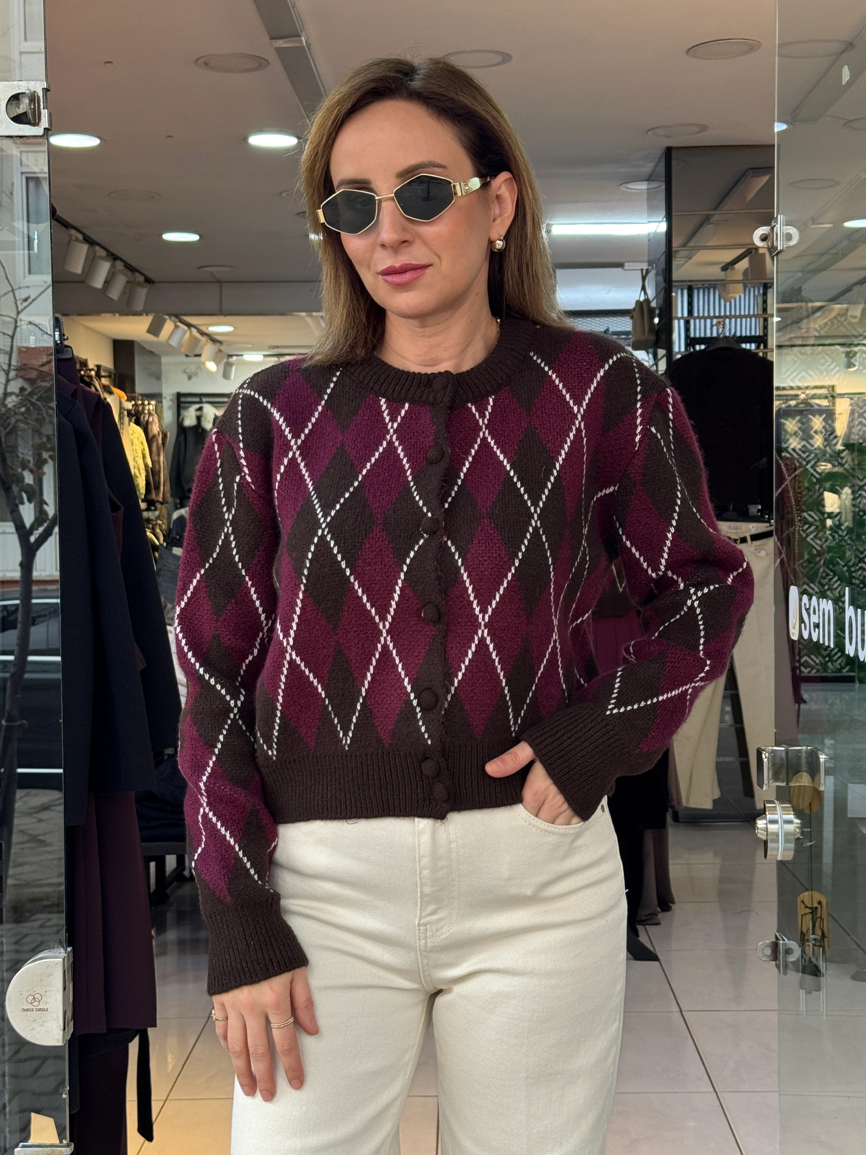 Baklava Desen Hırka