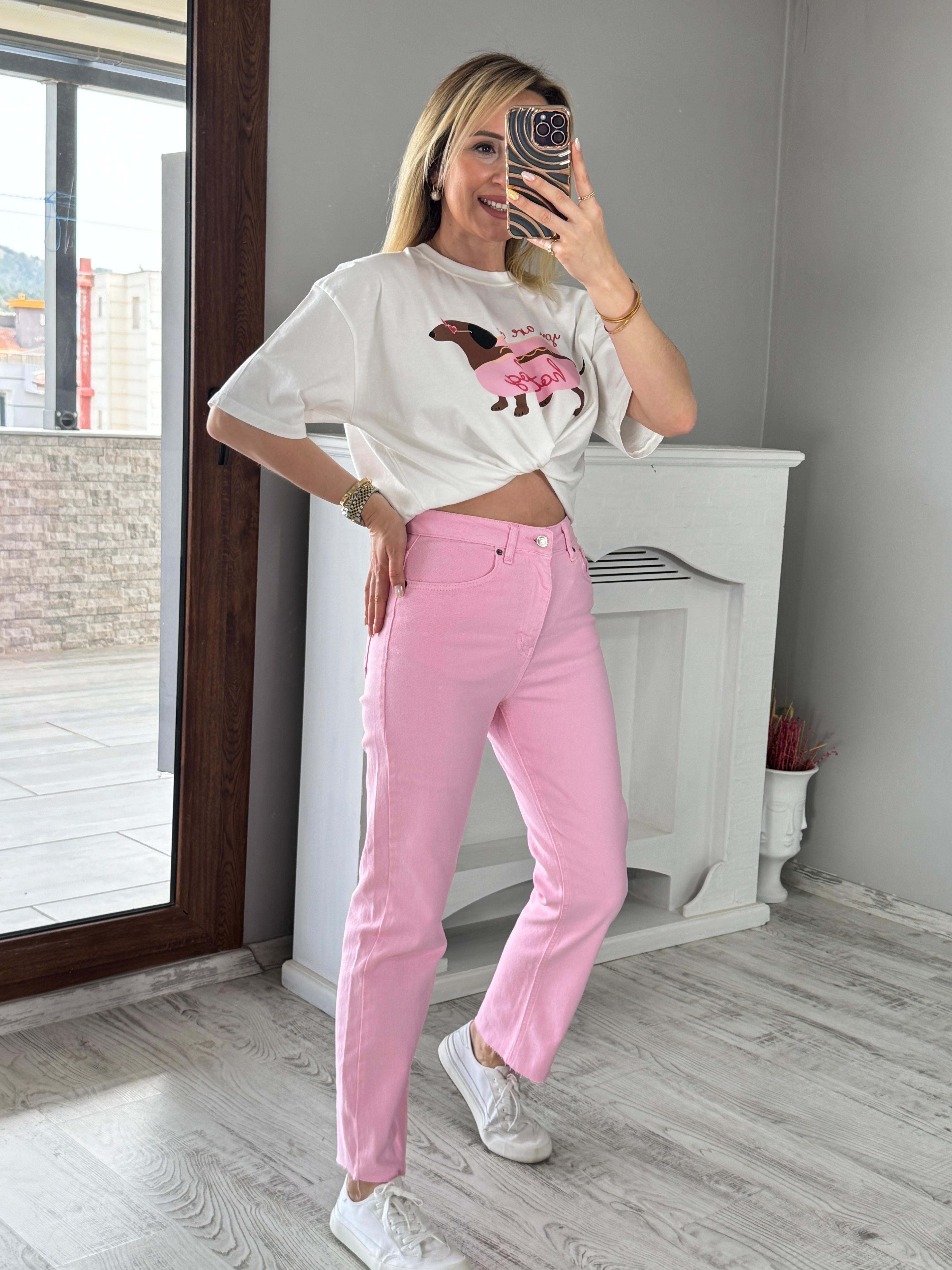 Pembe Jean 